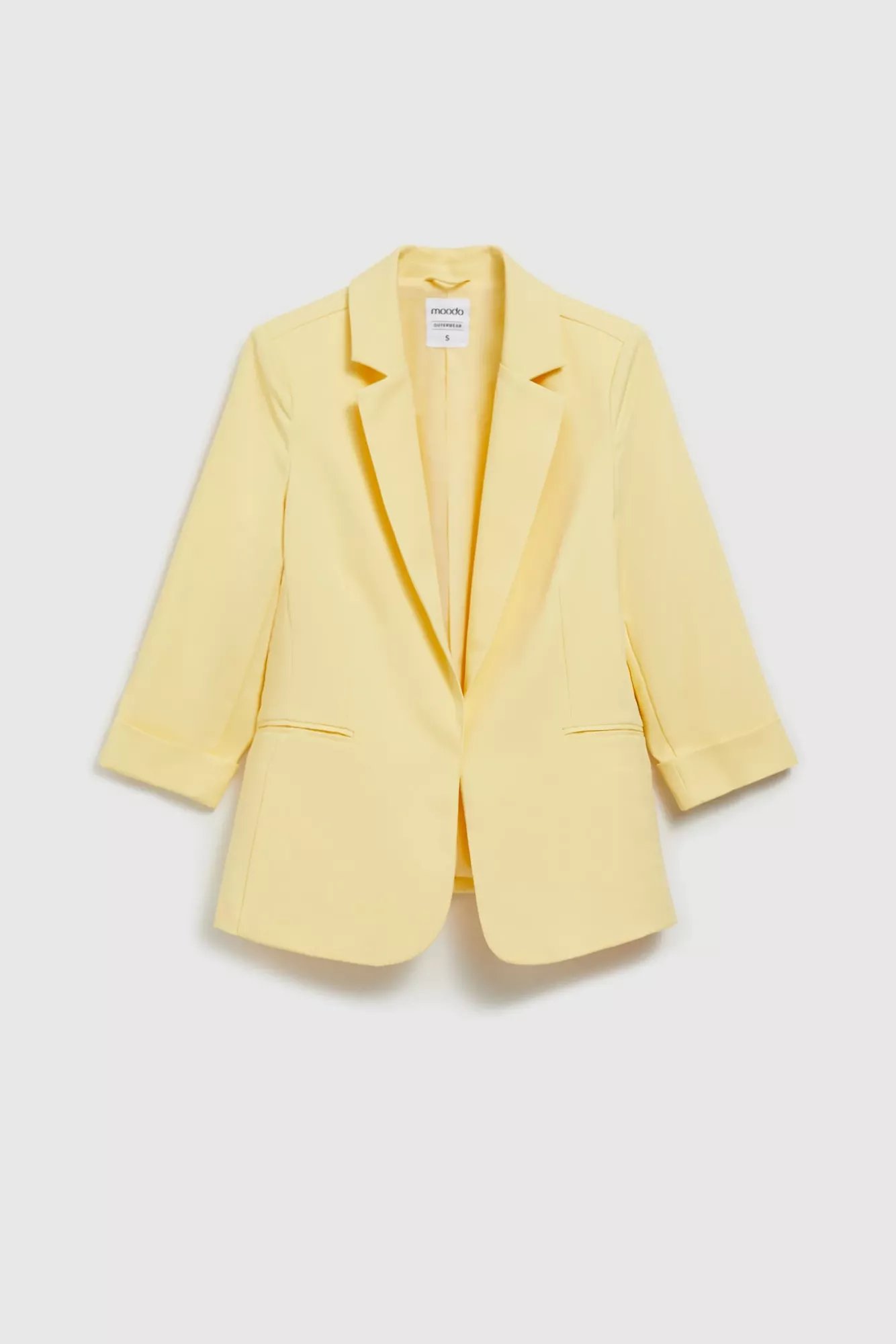 Women's Blazer MOODO - Light Yellow