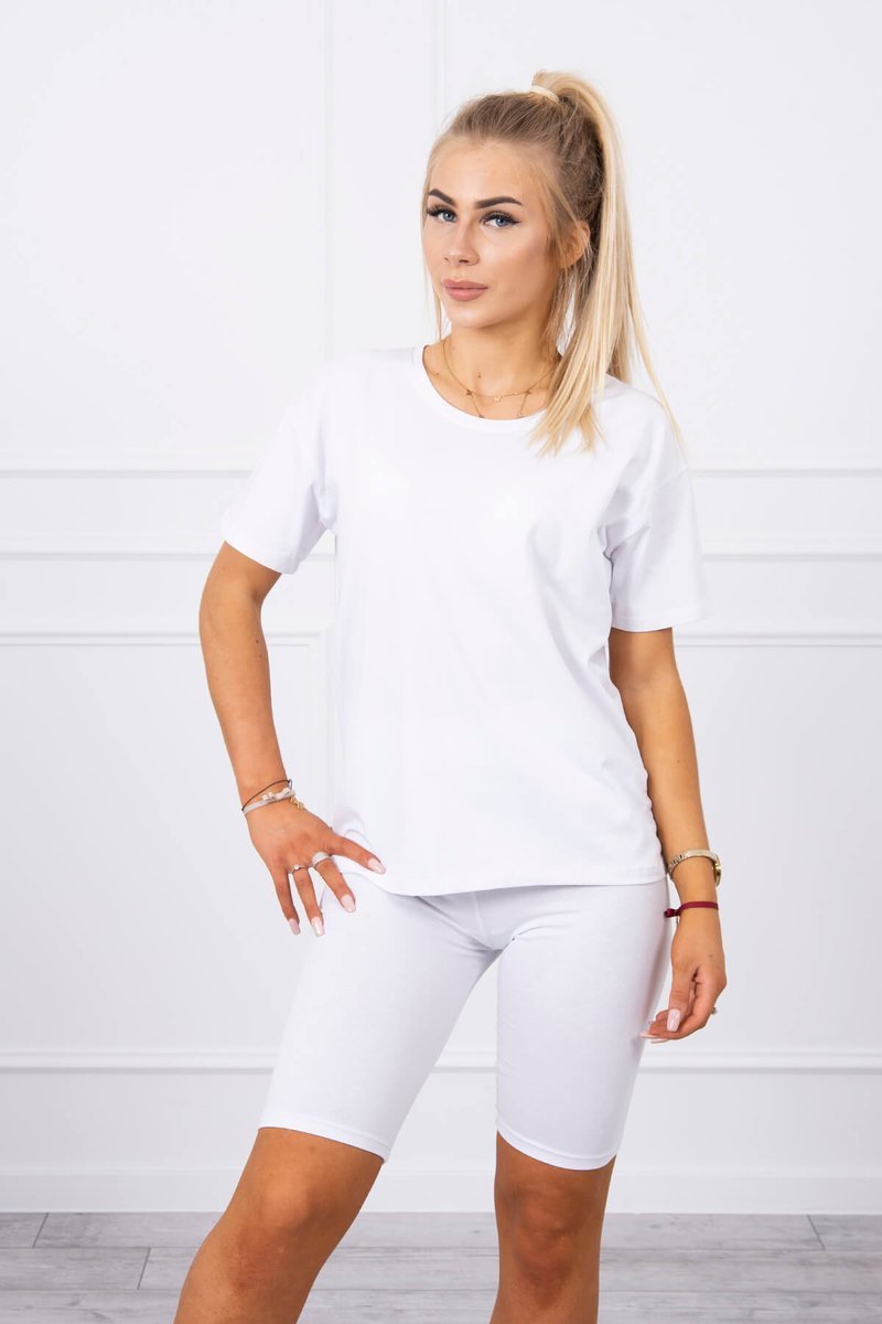 Set top+leggings white