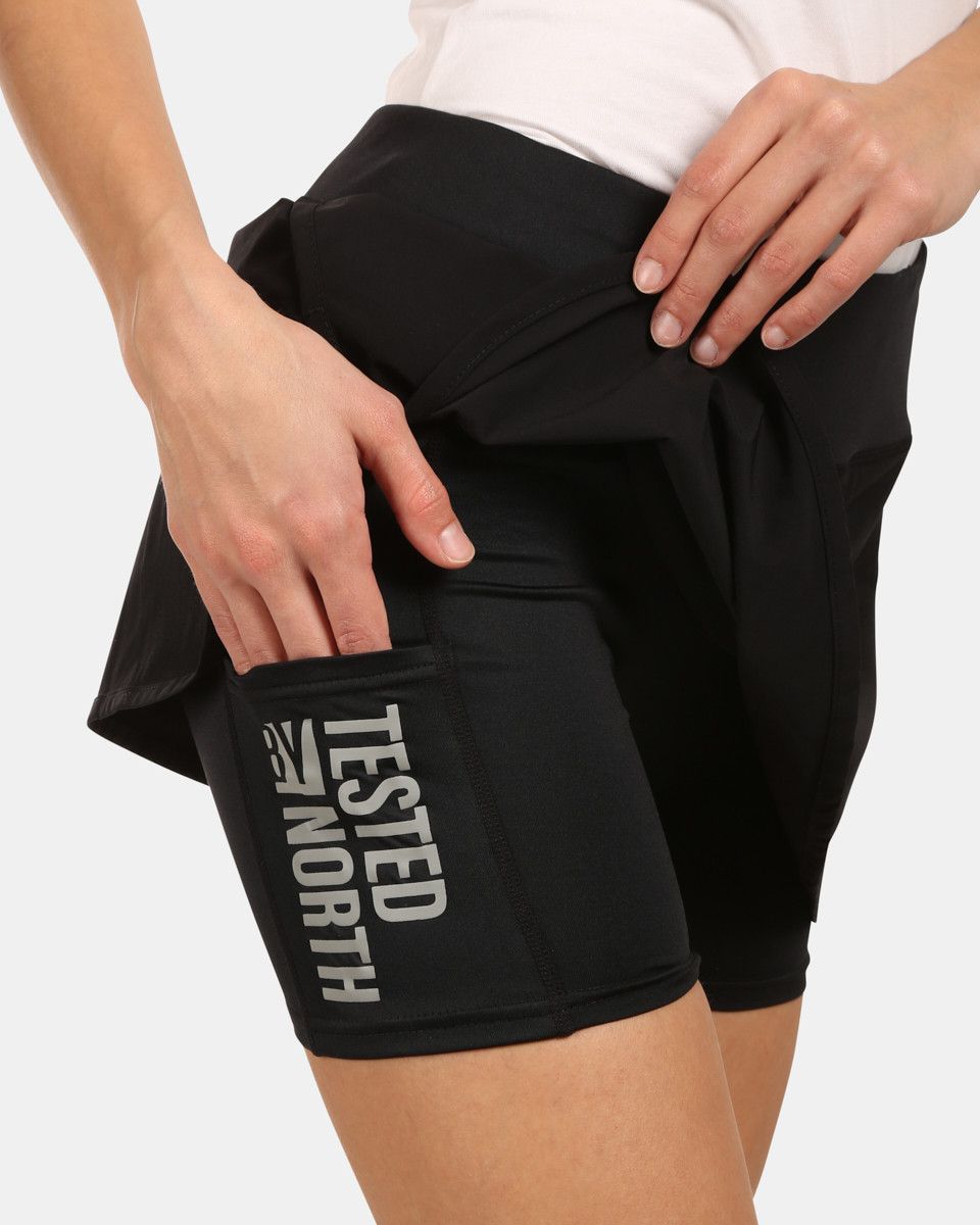 Women's running skirt Kilpi TITICACA-W Black