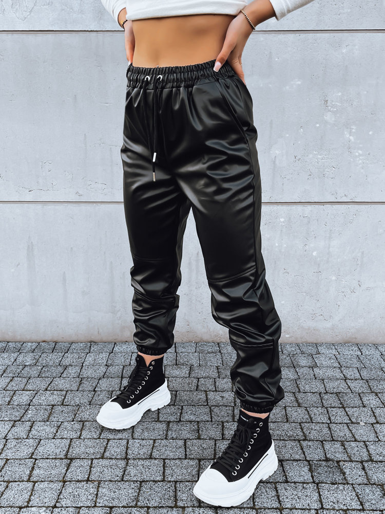 MAGIR Ladies Leather Joggers Black Dstreet