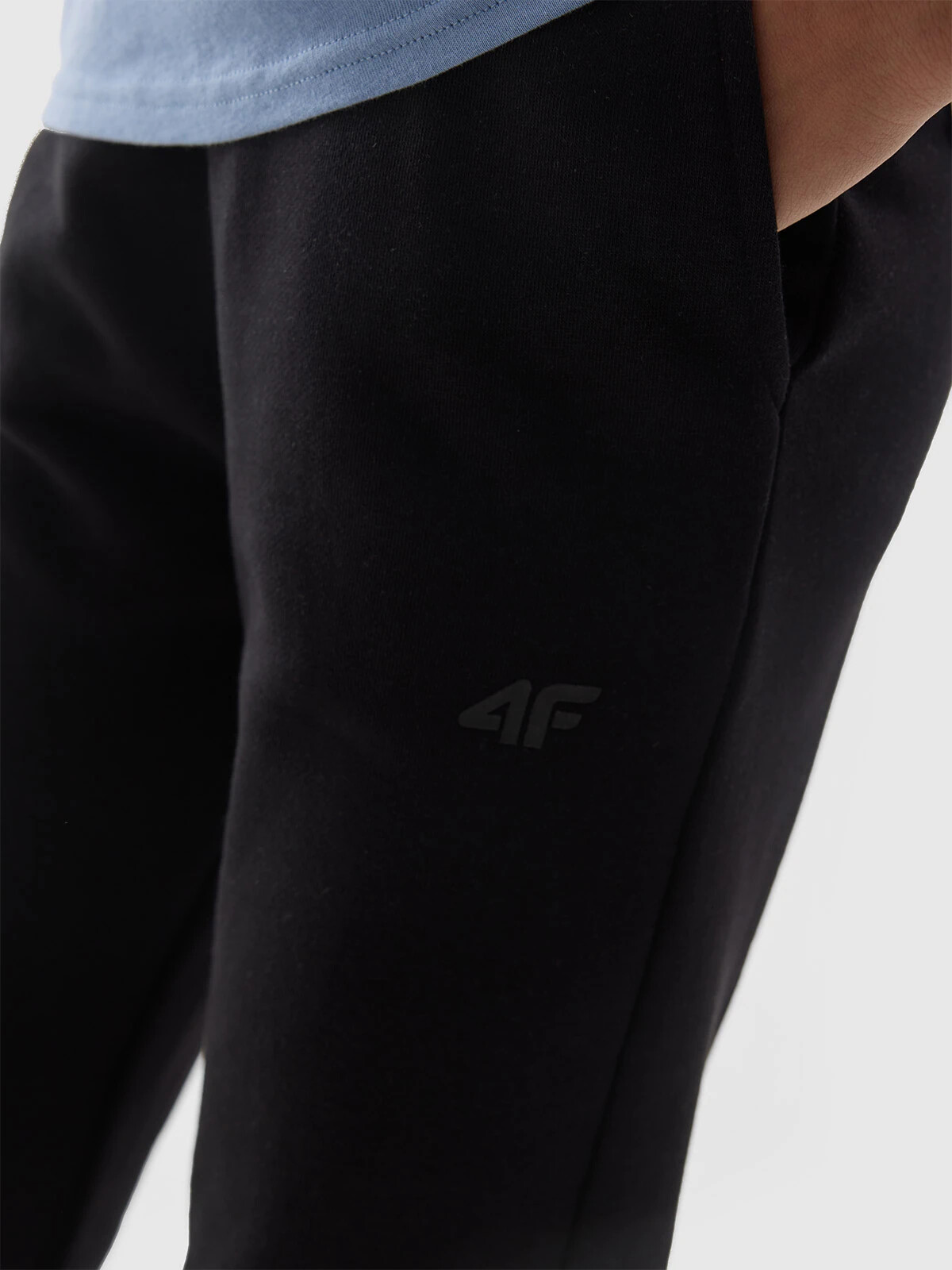 Girls&#039; 4F jogger sweatpants - black