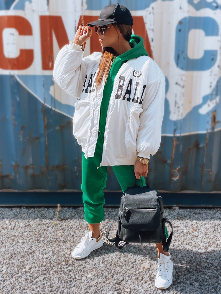 Kurtka damska bejsbolówka BASKET biała Dstreet