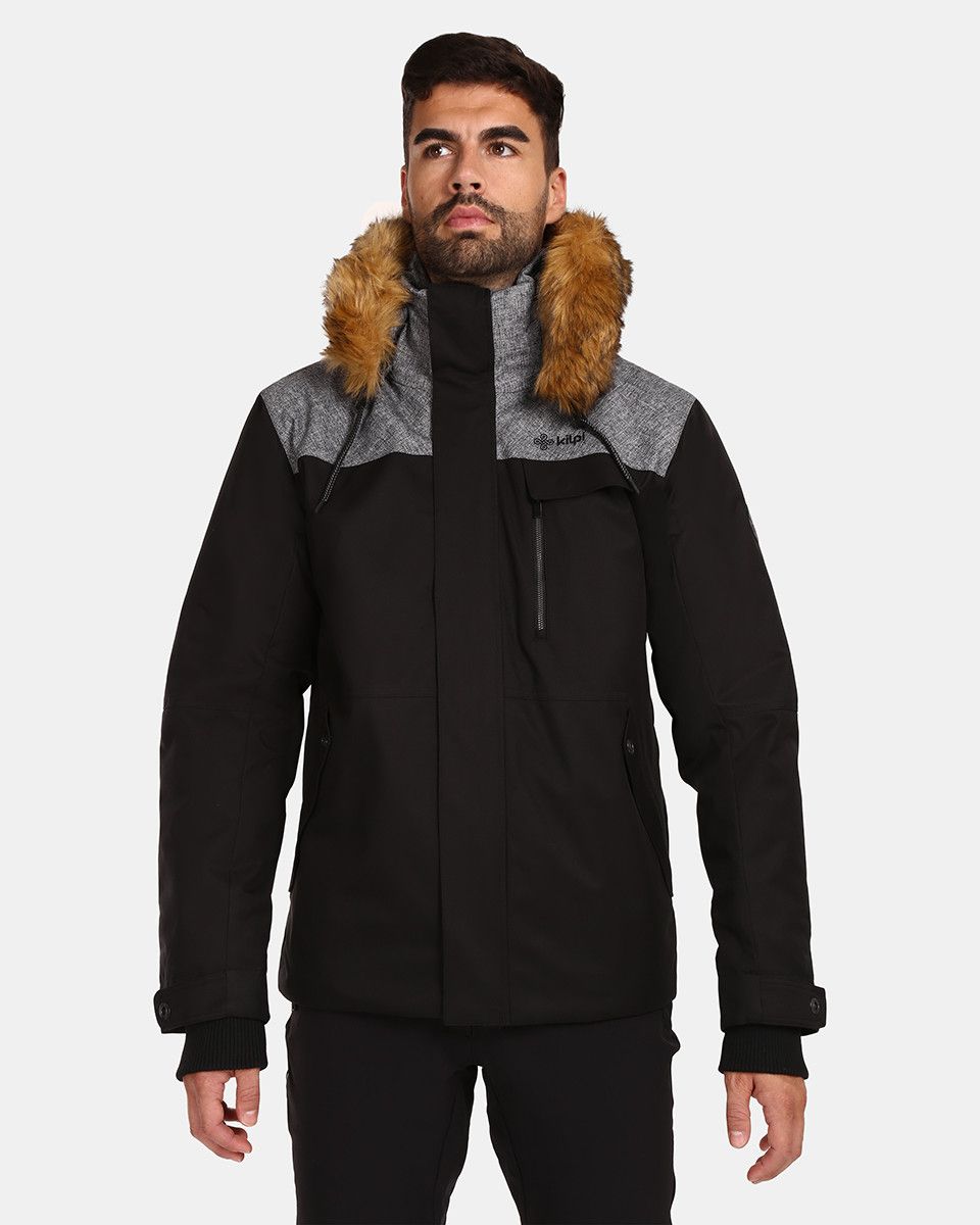 Men's winter jacket Kilpi ALPHA-M Black