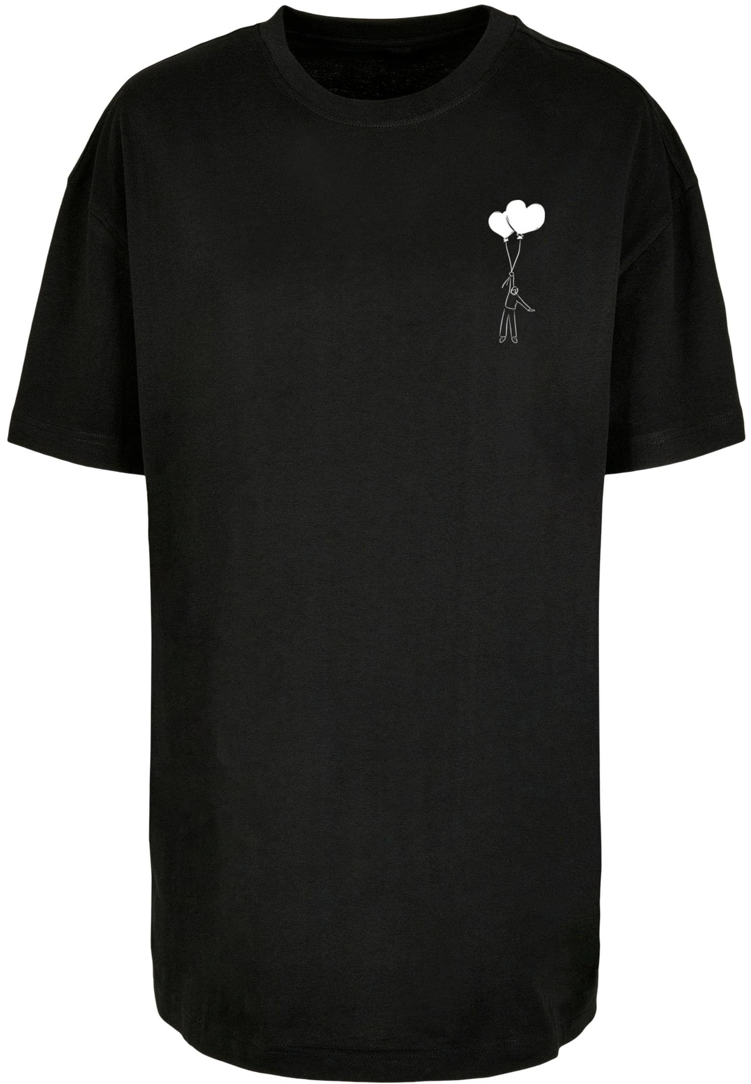 Womens T-shirt Love In The Air Oversized black