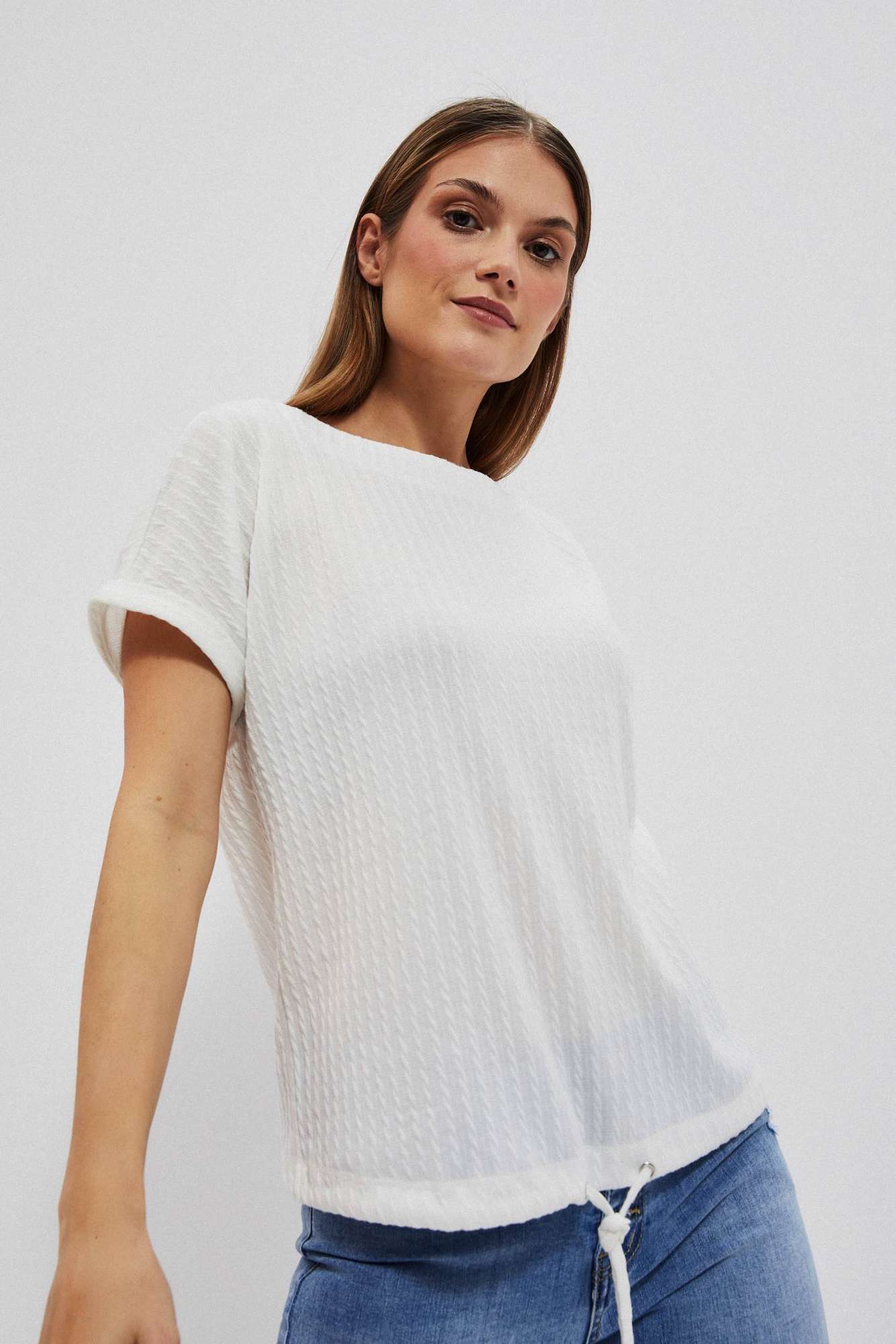 WOMEN'S T-SHIRT L-TS-4024 WHITE