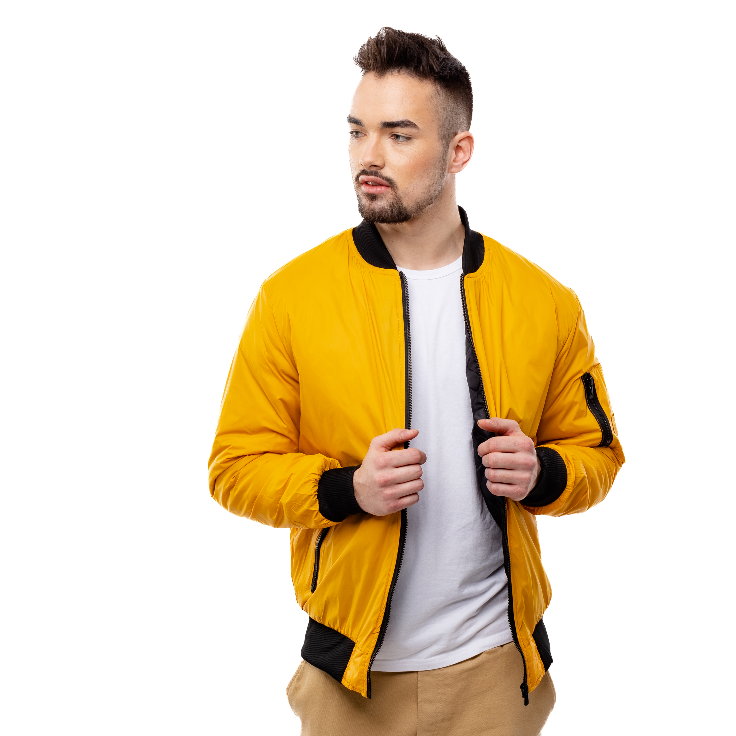 Men Transition Jacket GLANO - yellow