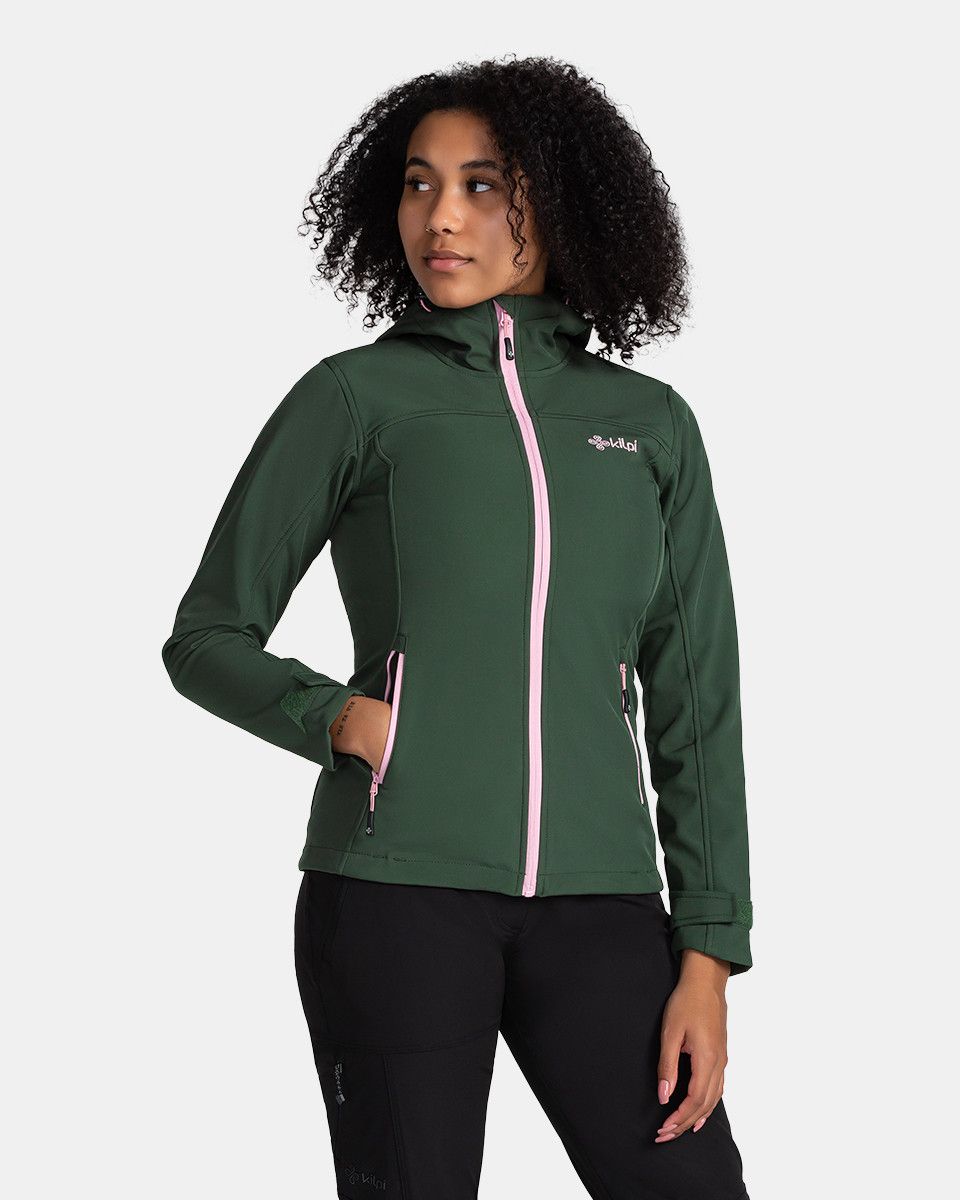 Women's softshell jacket KILPI RAVIA-W Dark green