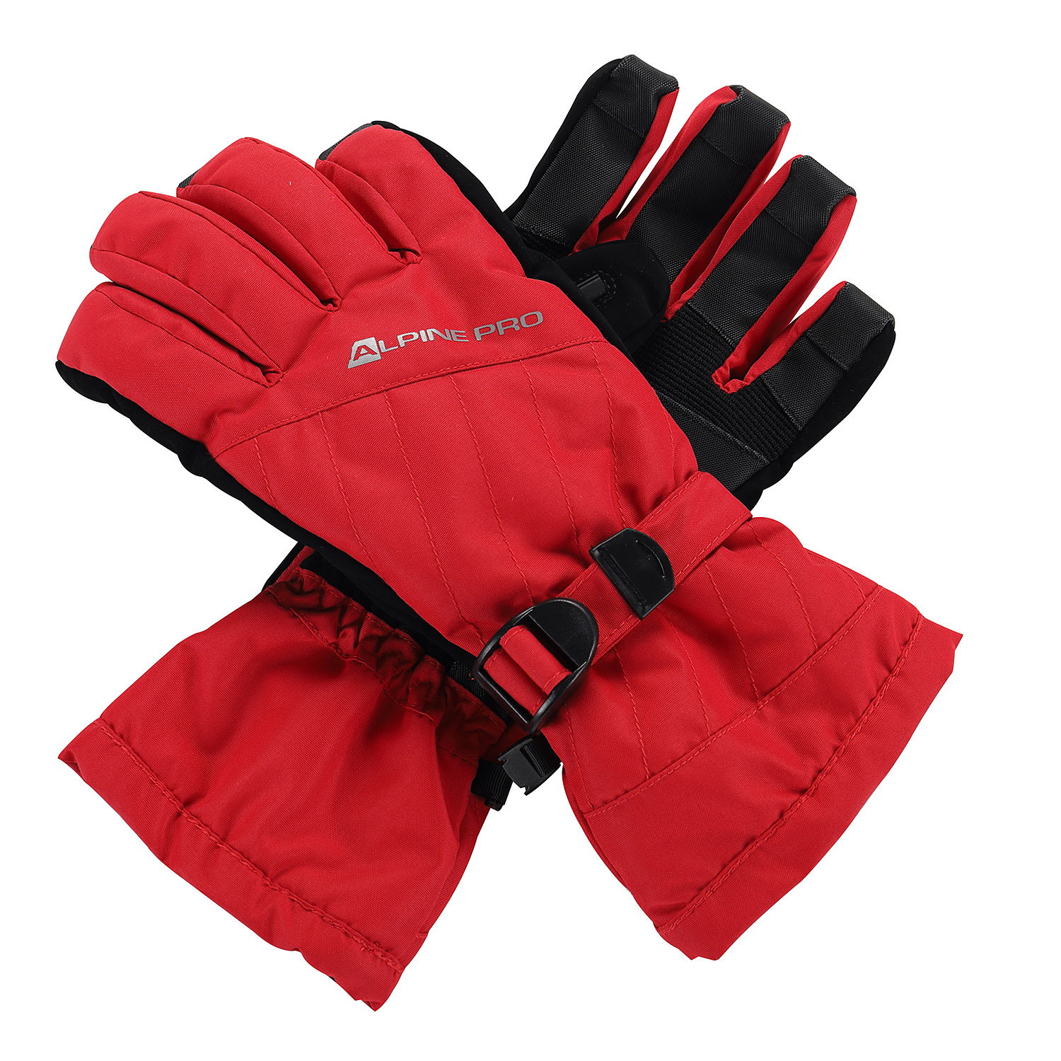 Women's Gloves With Membrane ALPINE PRO RENA Dk.red