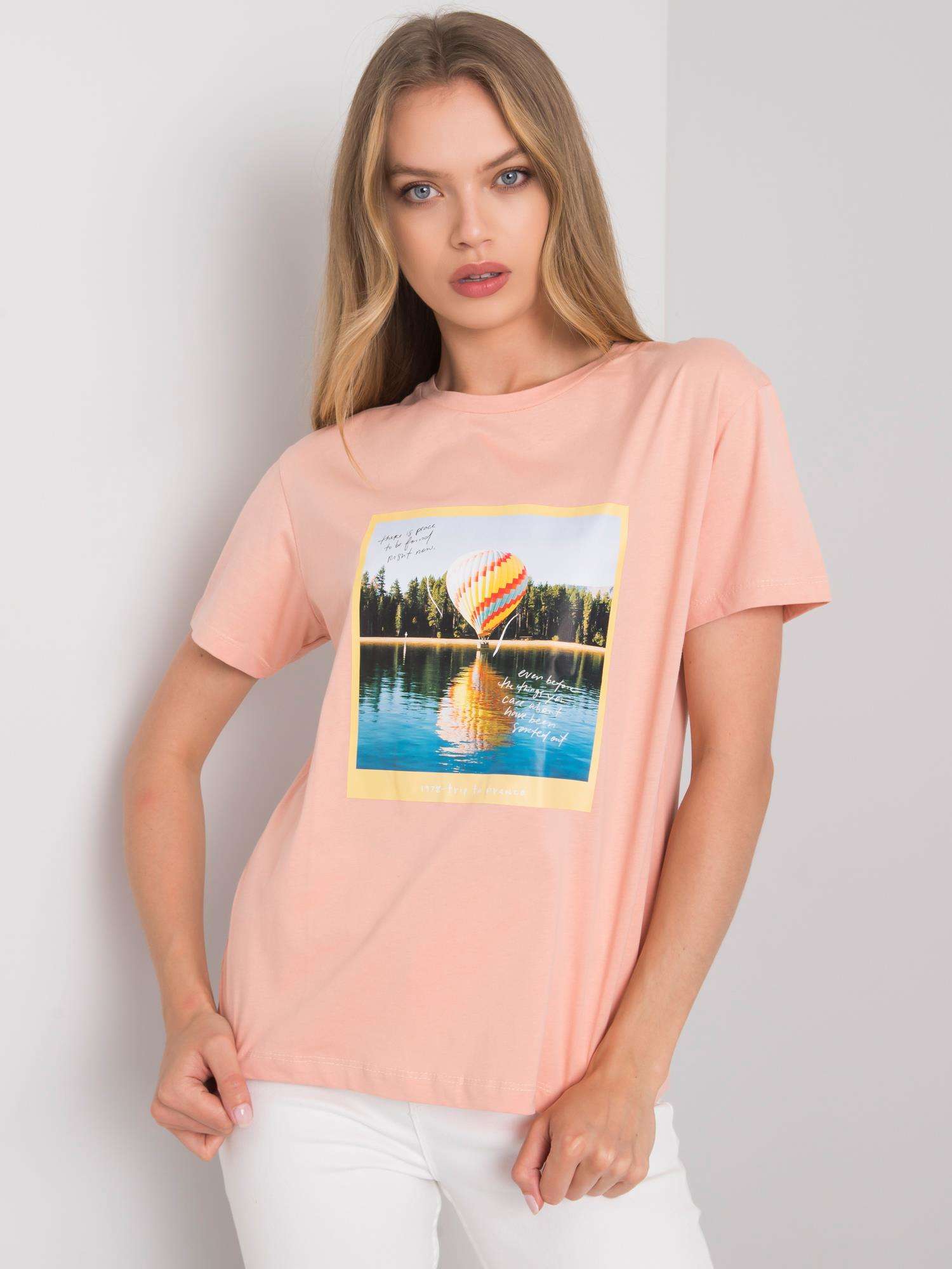 Women's Salmon T-shirt With Print