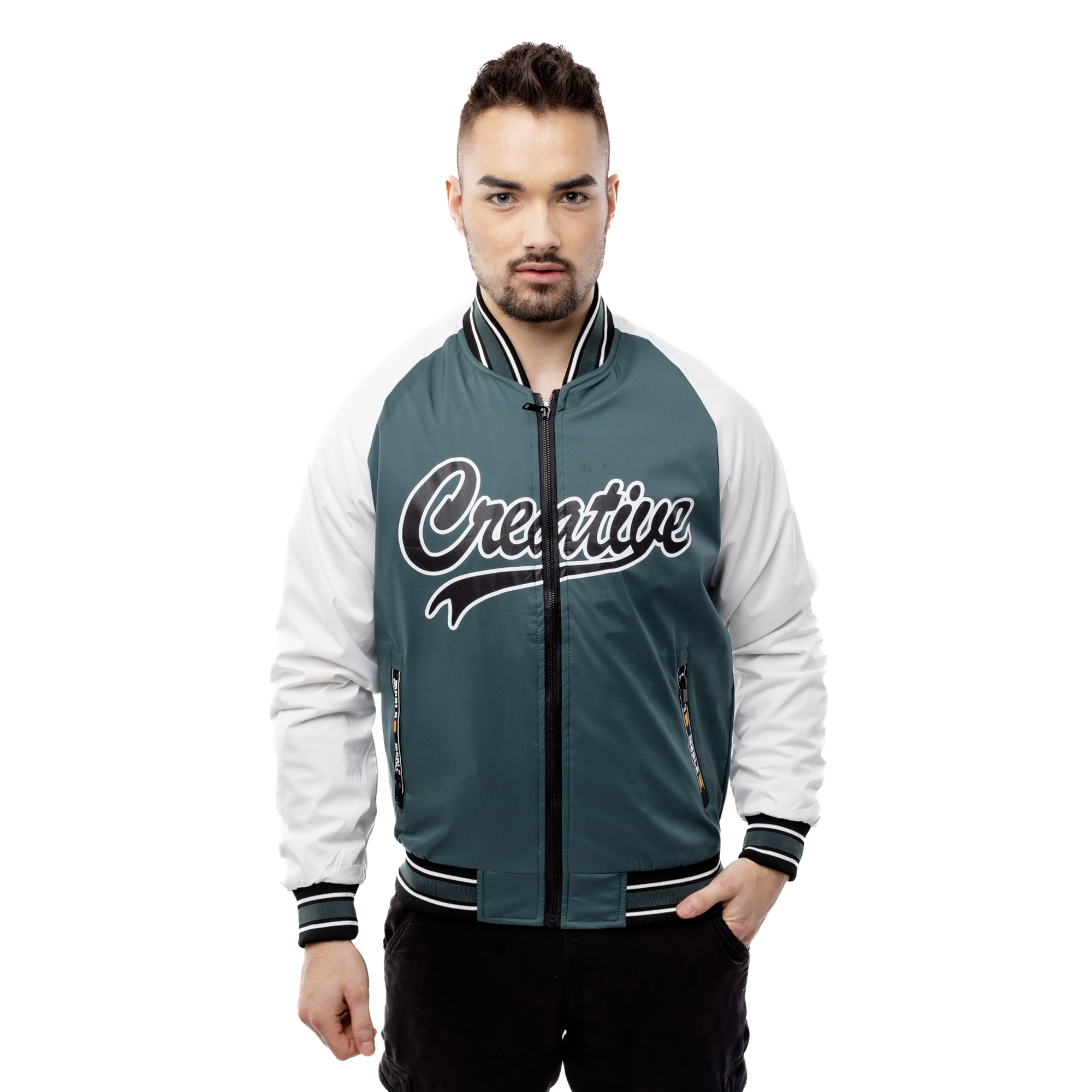 Jachetă de baseball pentru bărbați GLANO - verde