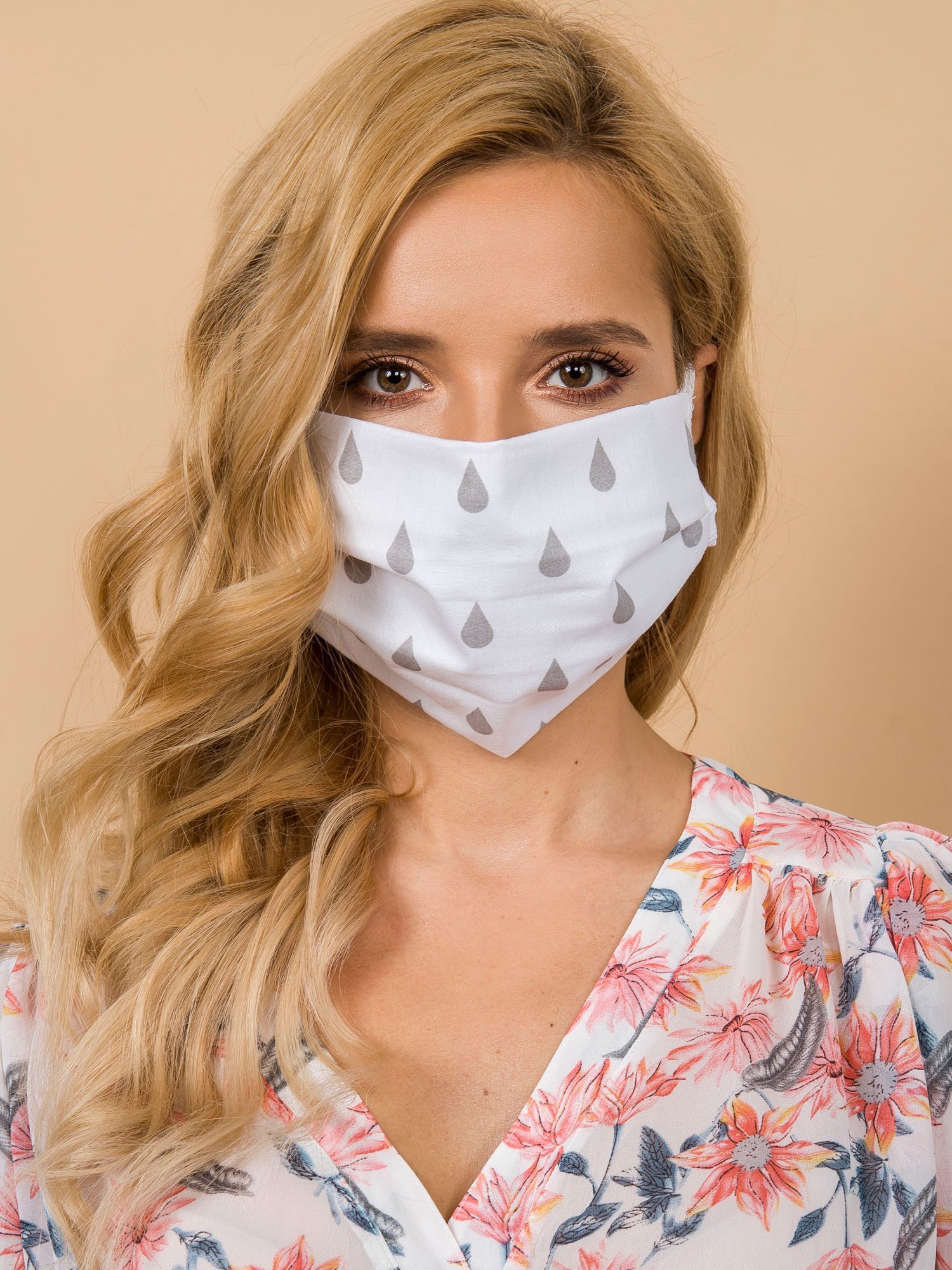 White, Reusable Protective Mask