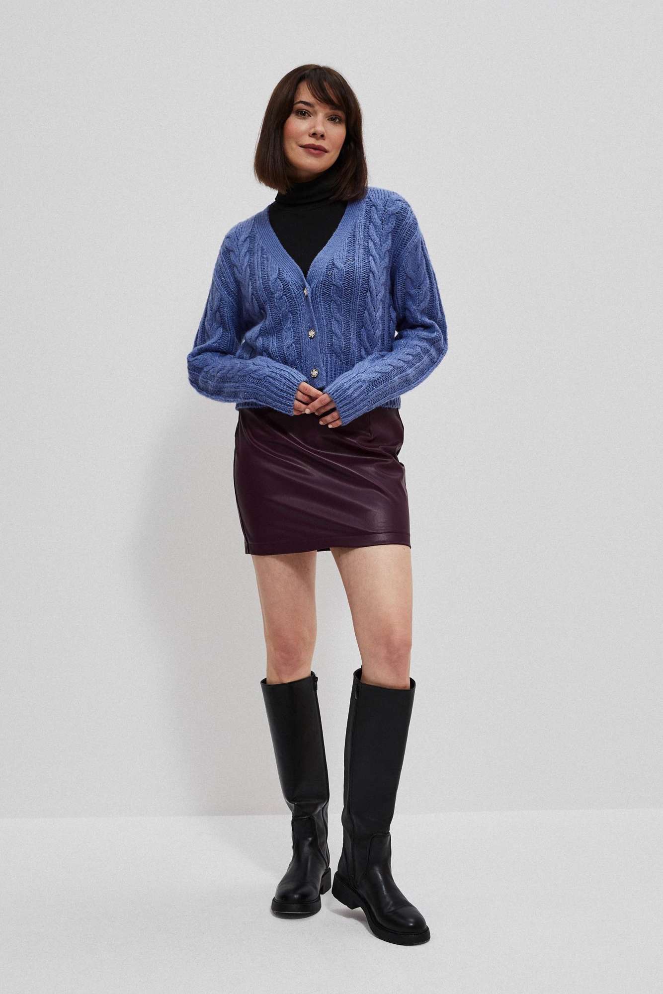 Women's cable knit sweater