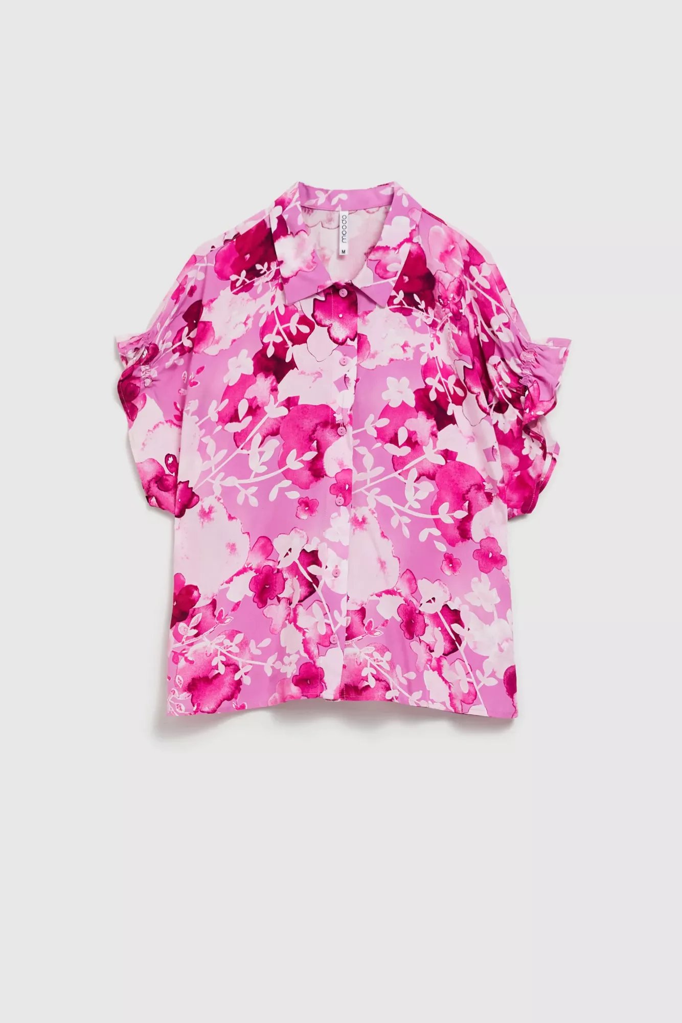 Levně Dámská vzorovaná košile MOODO - růžová