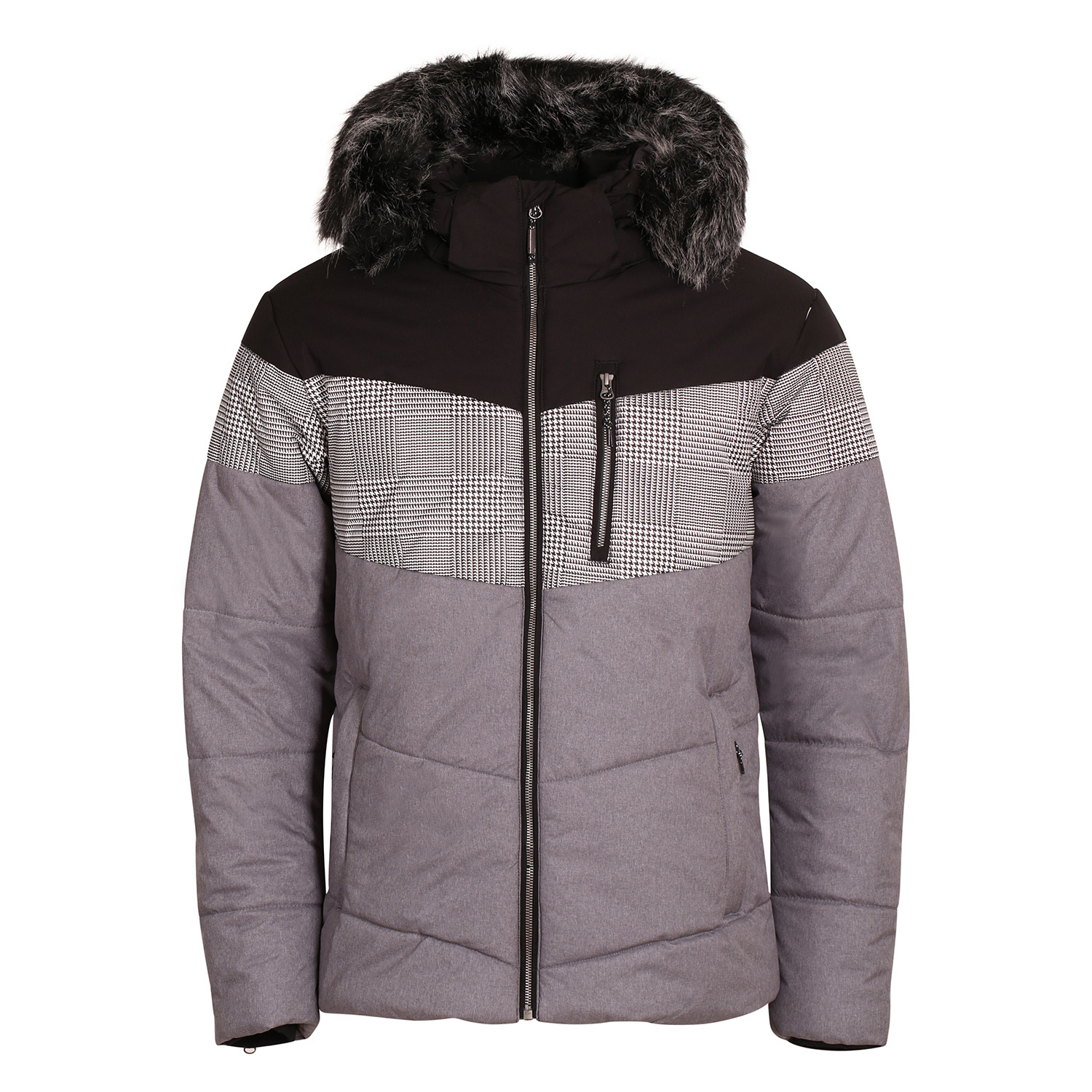 Men's Jacket With Membrane PTX ALPINE PRO SAPTAH Gray