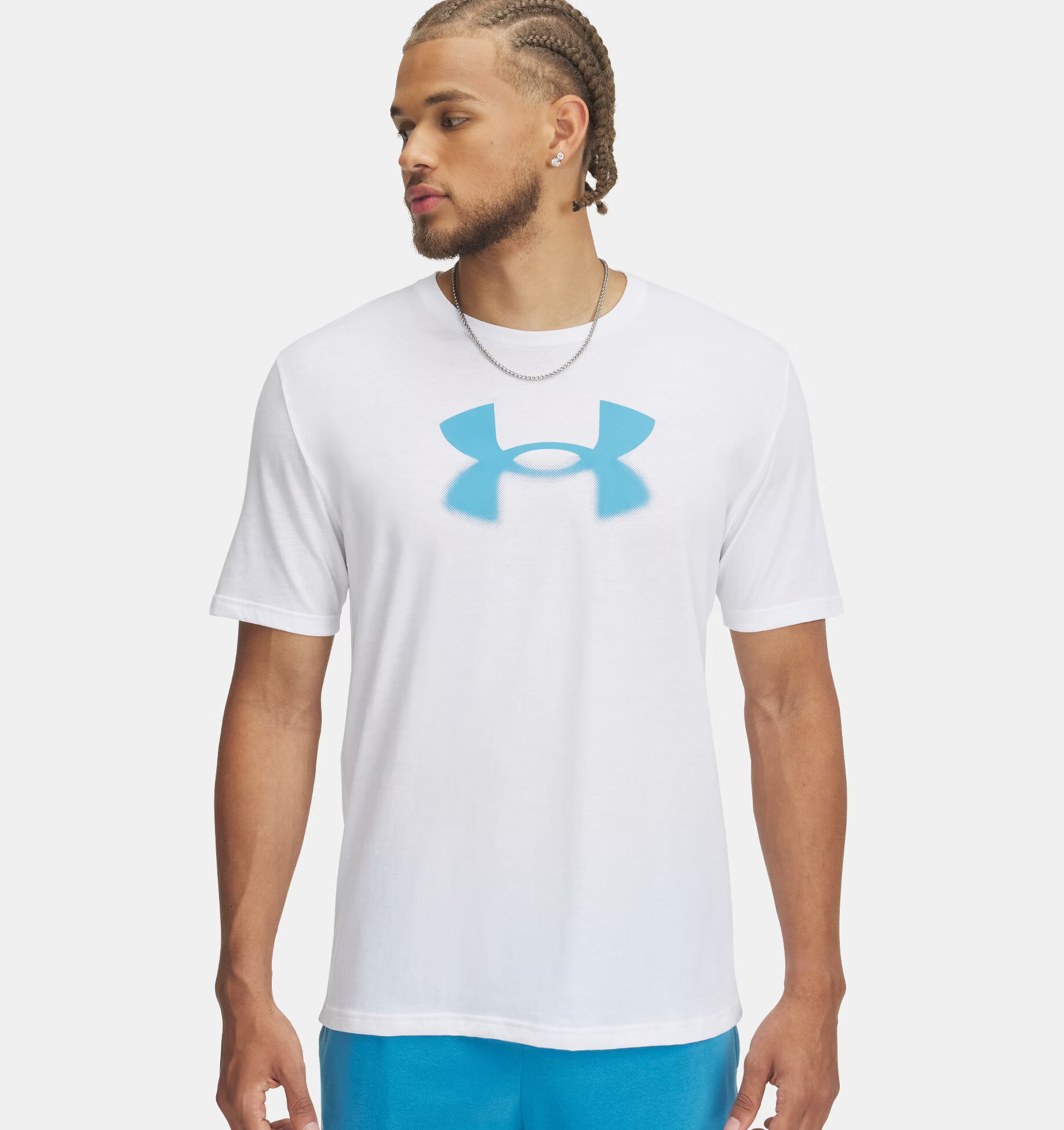Mens T-shirt Under Armour M Reflective Big Logo SS