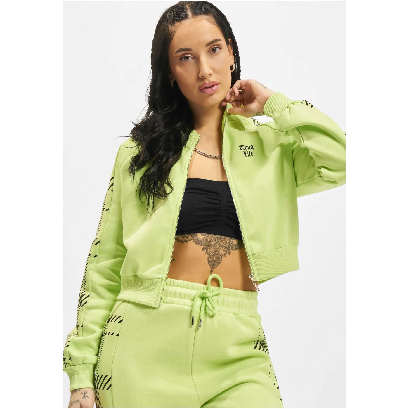 Thug Life Mosh Zip Hoody green