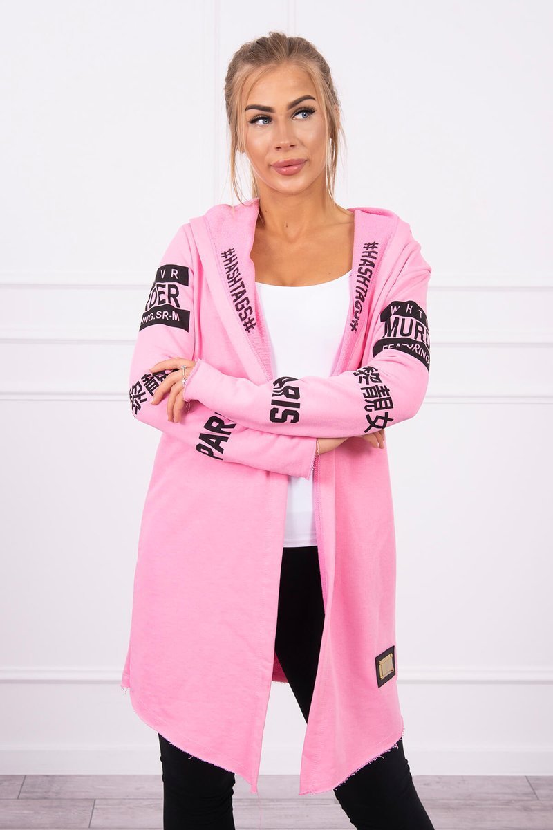 Coatee with subtitles light pink