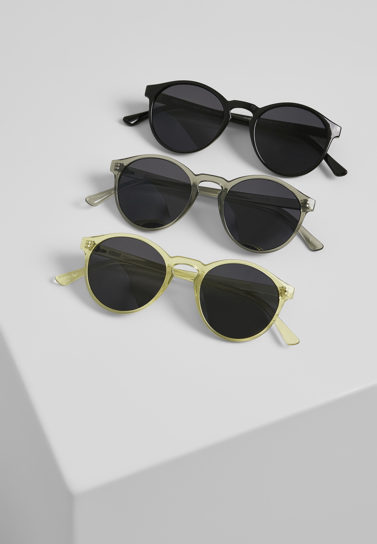 Sunglasses Cypress 3-Pack Black/Light Grey/Yellow