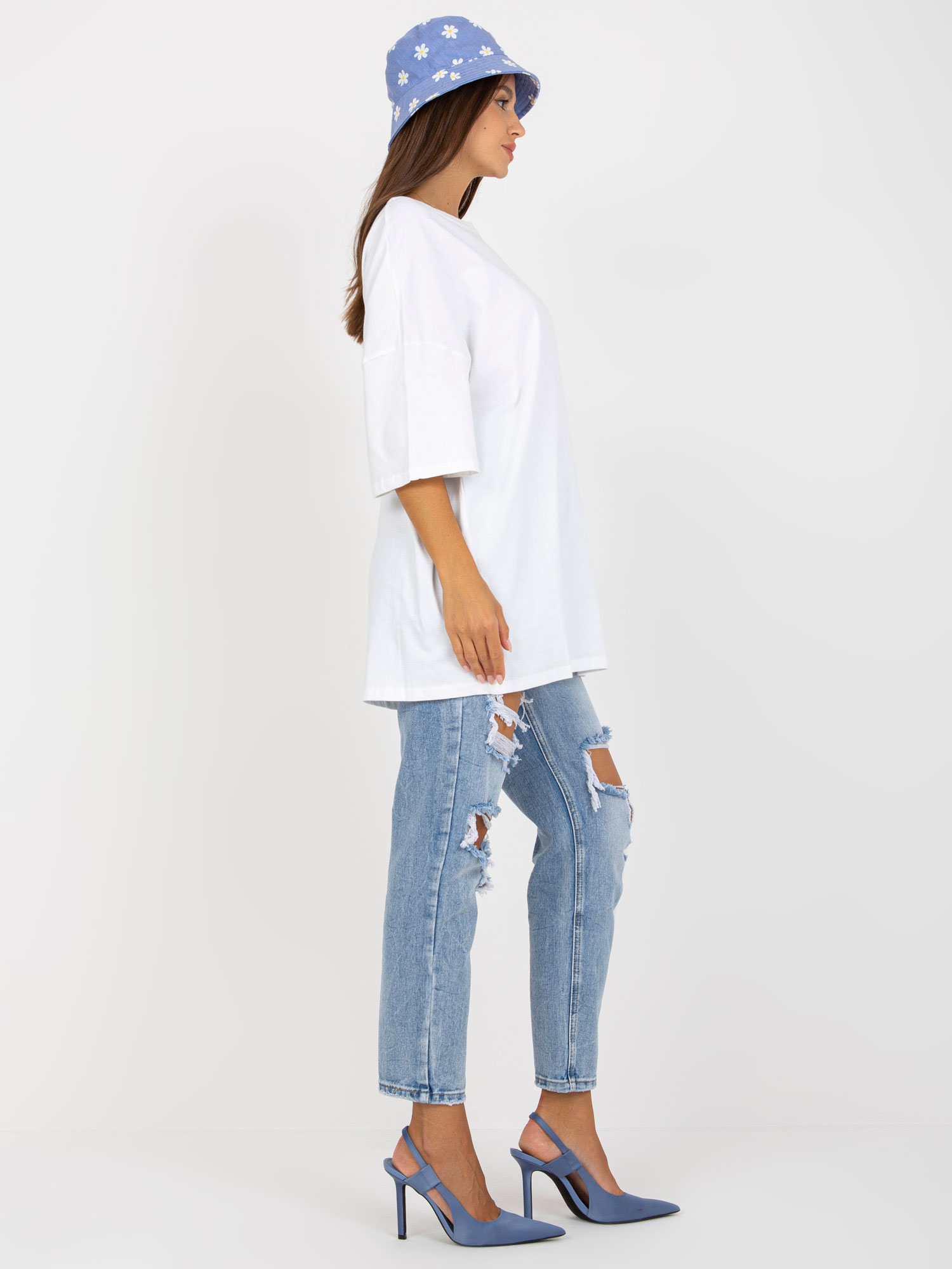 Basic White Casual Blouse