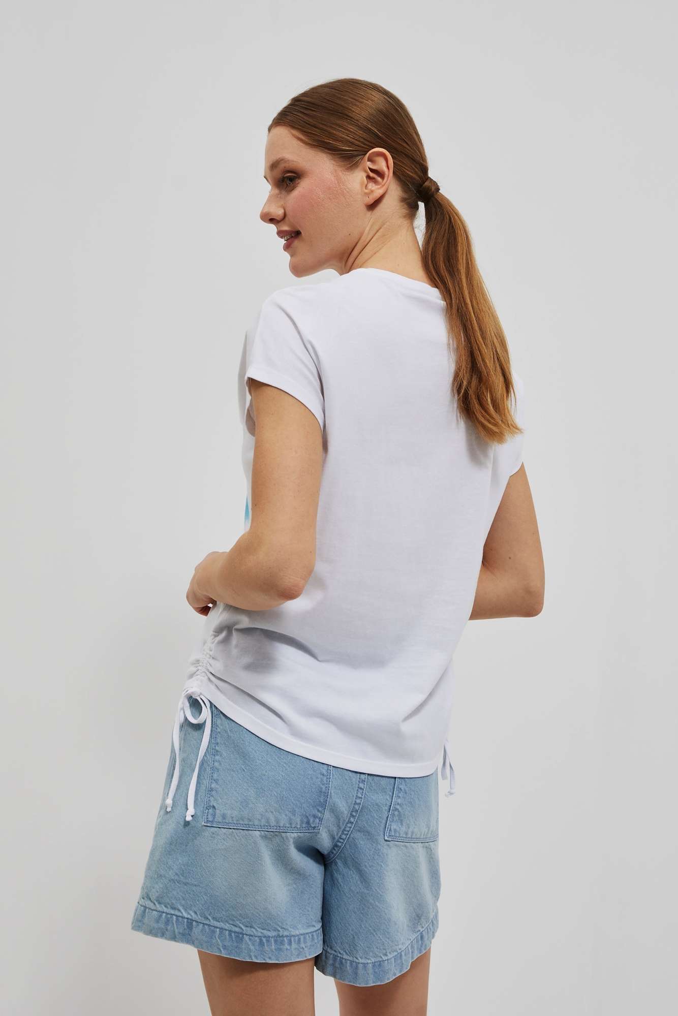 WOMEN'S T-SHIRT L-TS-4094 WHITE