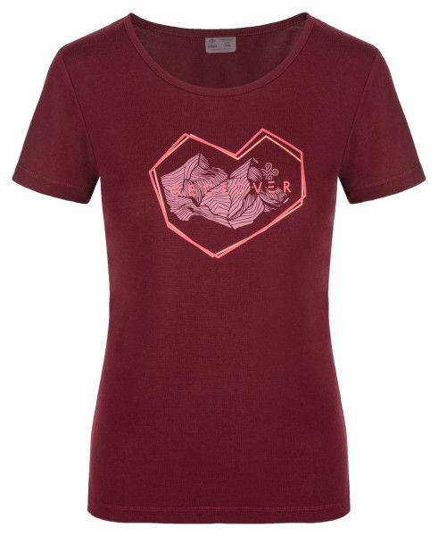 Women's outdoor T-shirt KILPI GAROVE-W dark red
