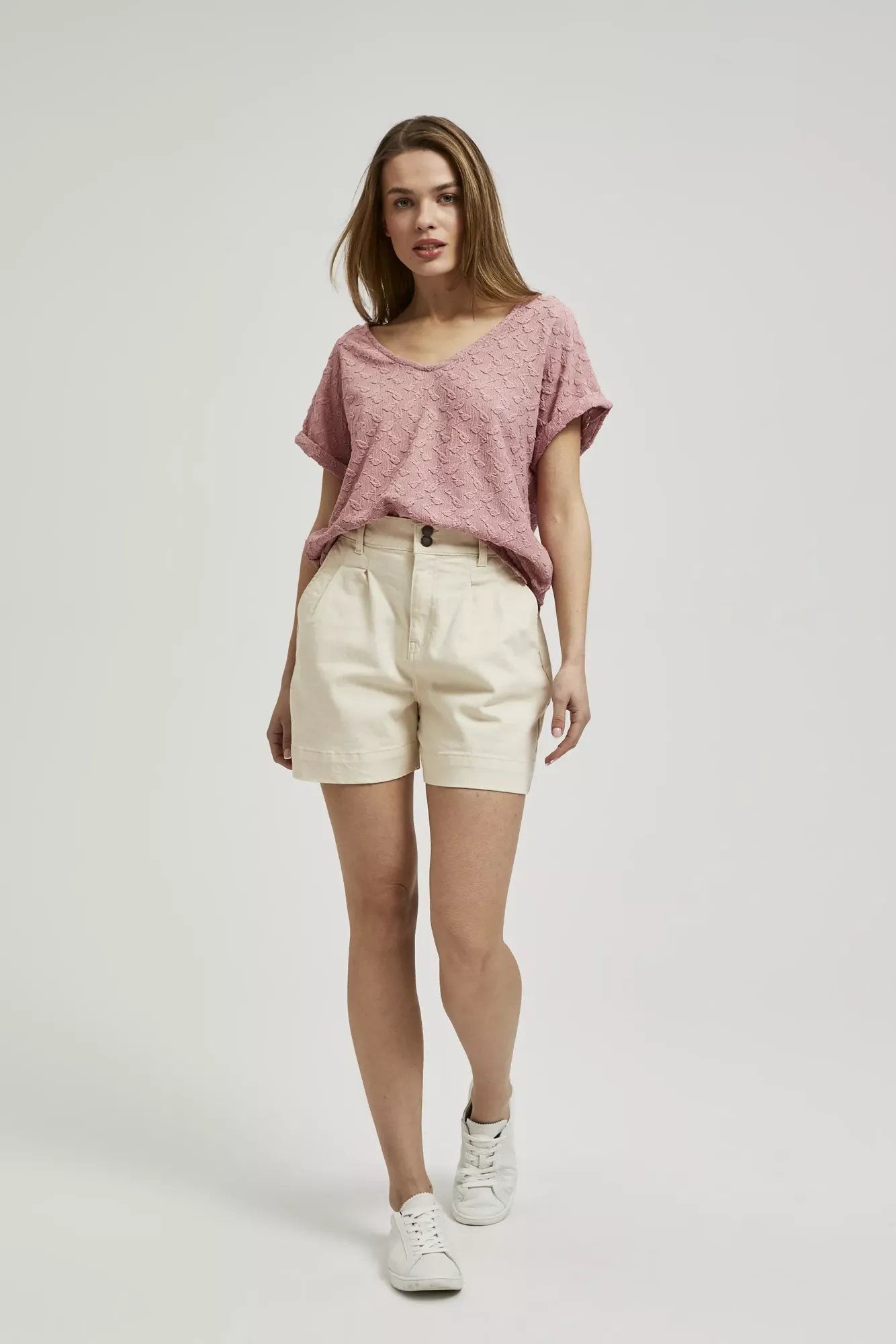 Women's T-shirt MOODO - powder pink
