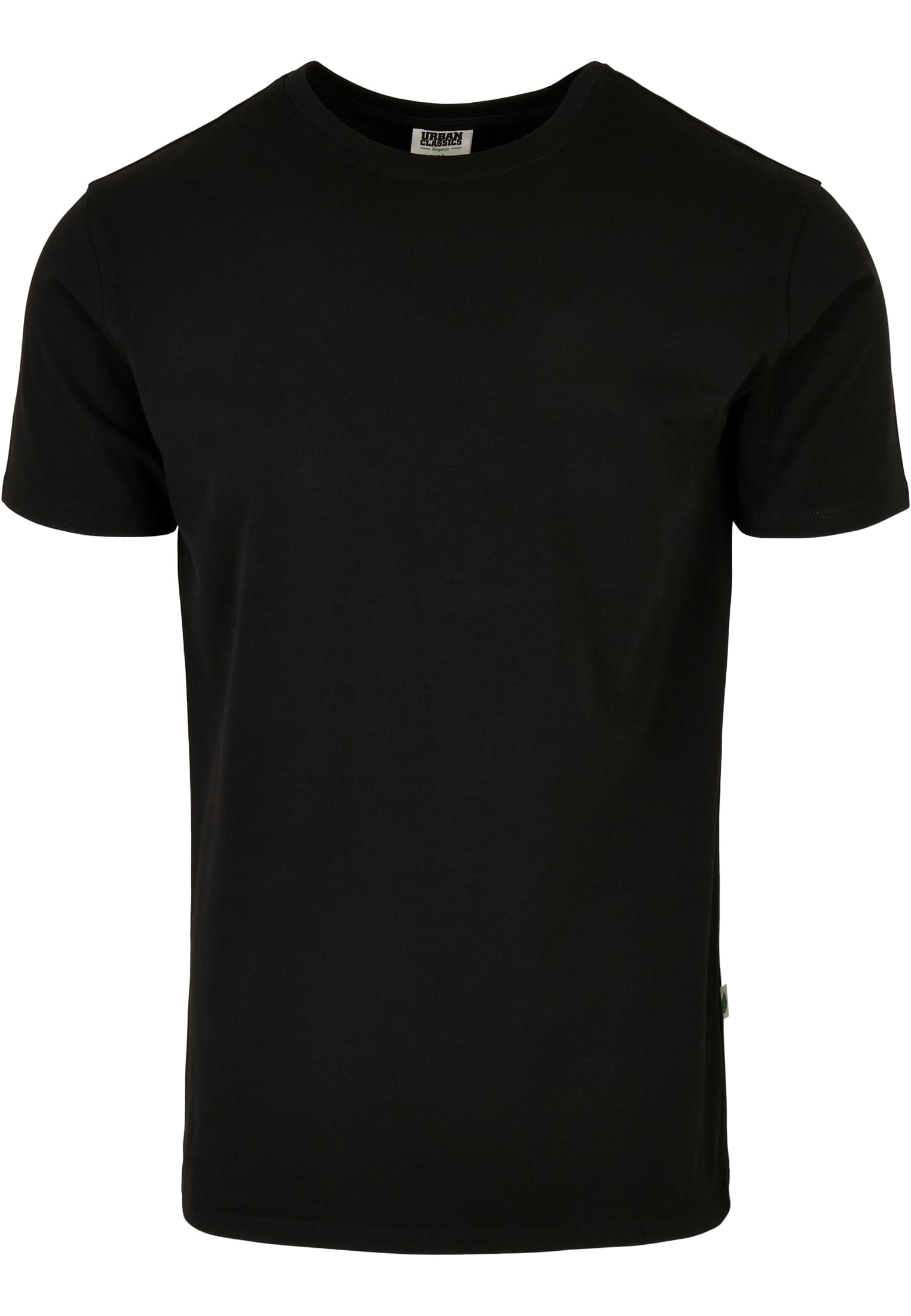 Eco-friendly fitted stretch T-shirt in black