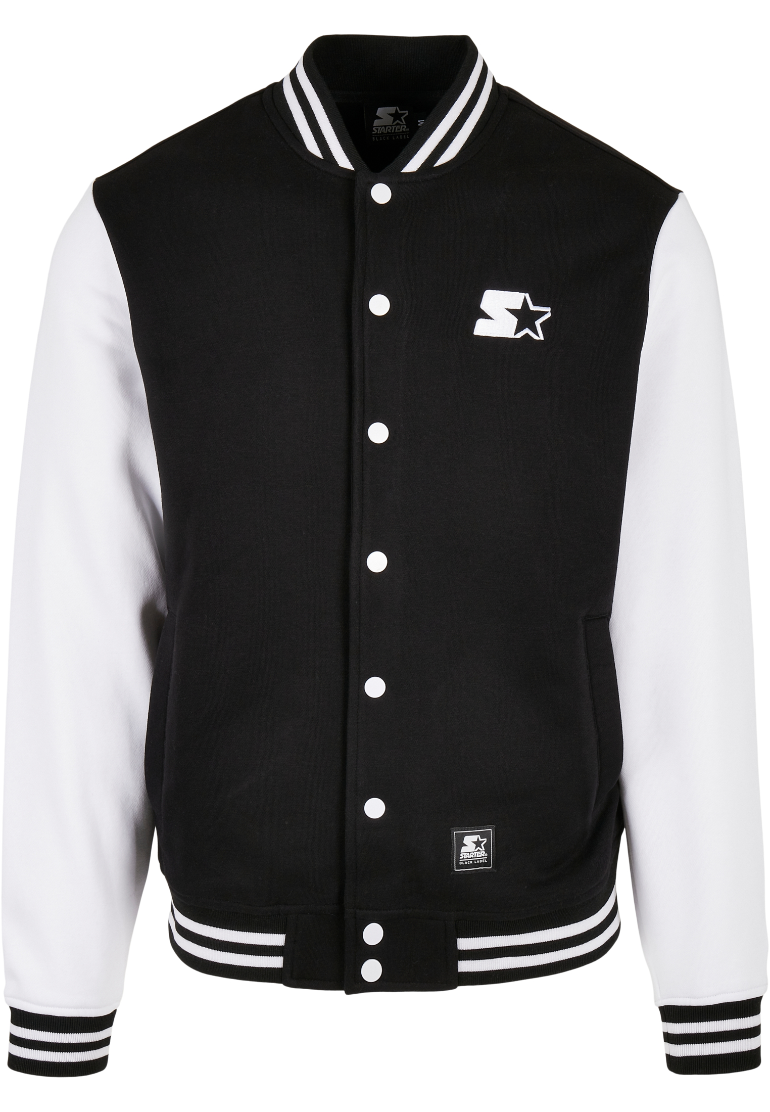 Starter College Fleece Jacket Black/White