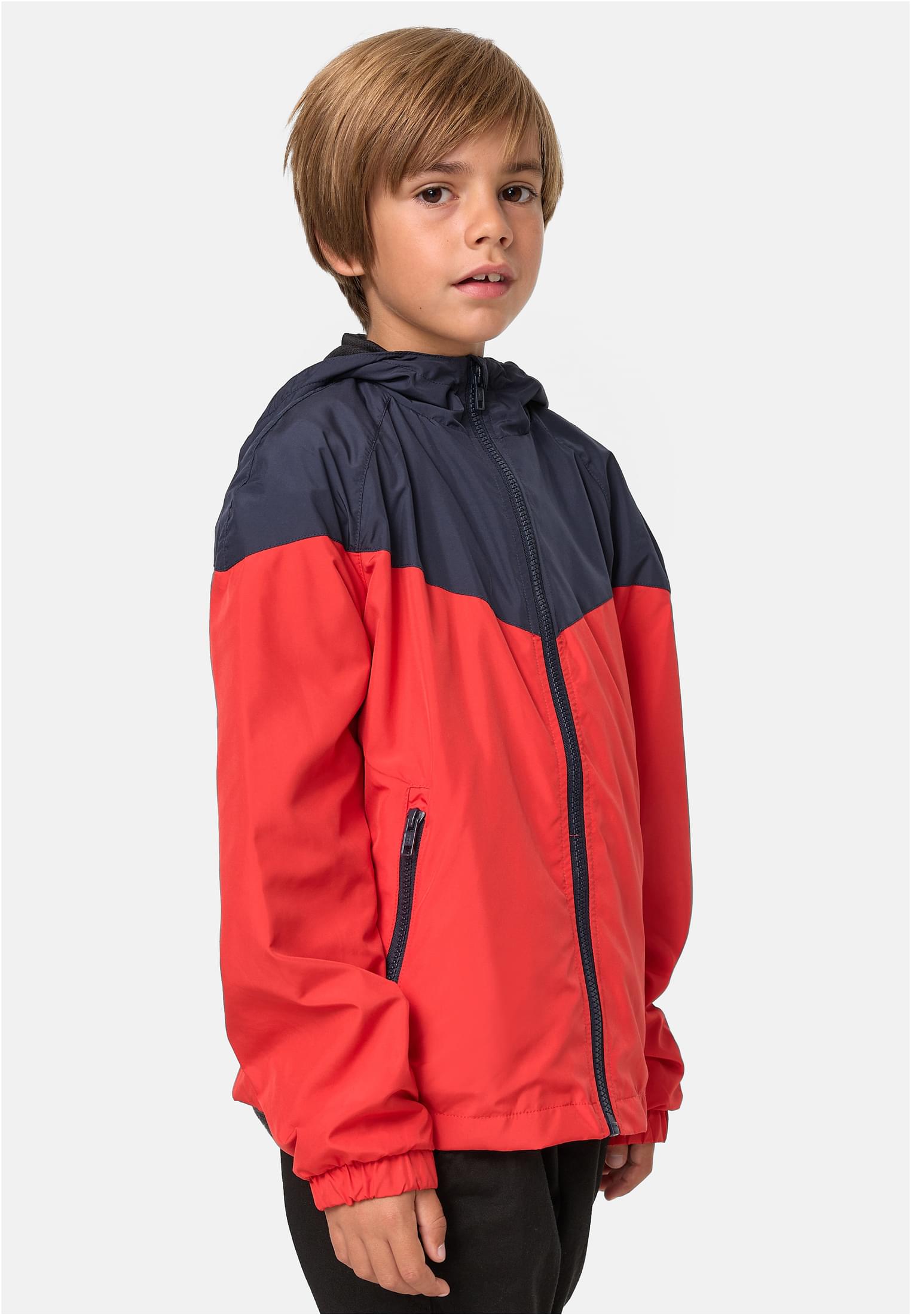 Boys' 2-Tone Tech Windrunner Navy/Red