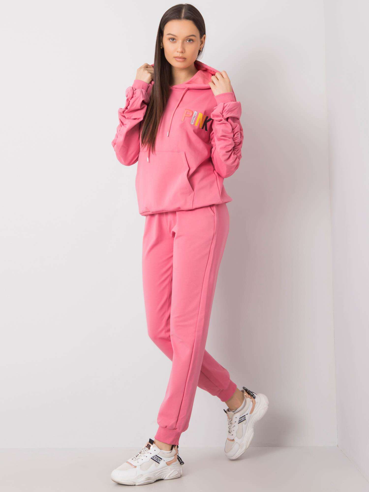 Set de tricou roz din două piese