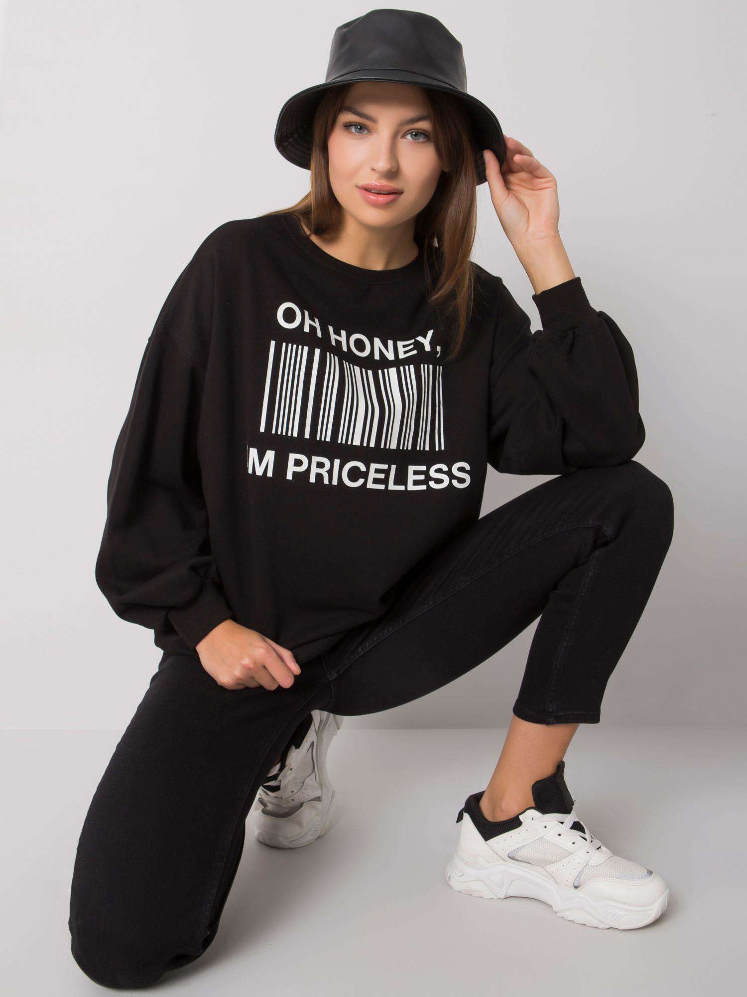 Black Sweatshirt With Print