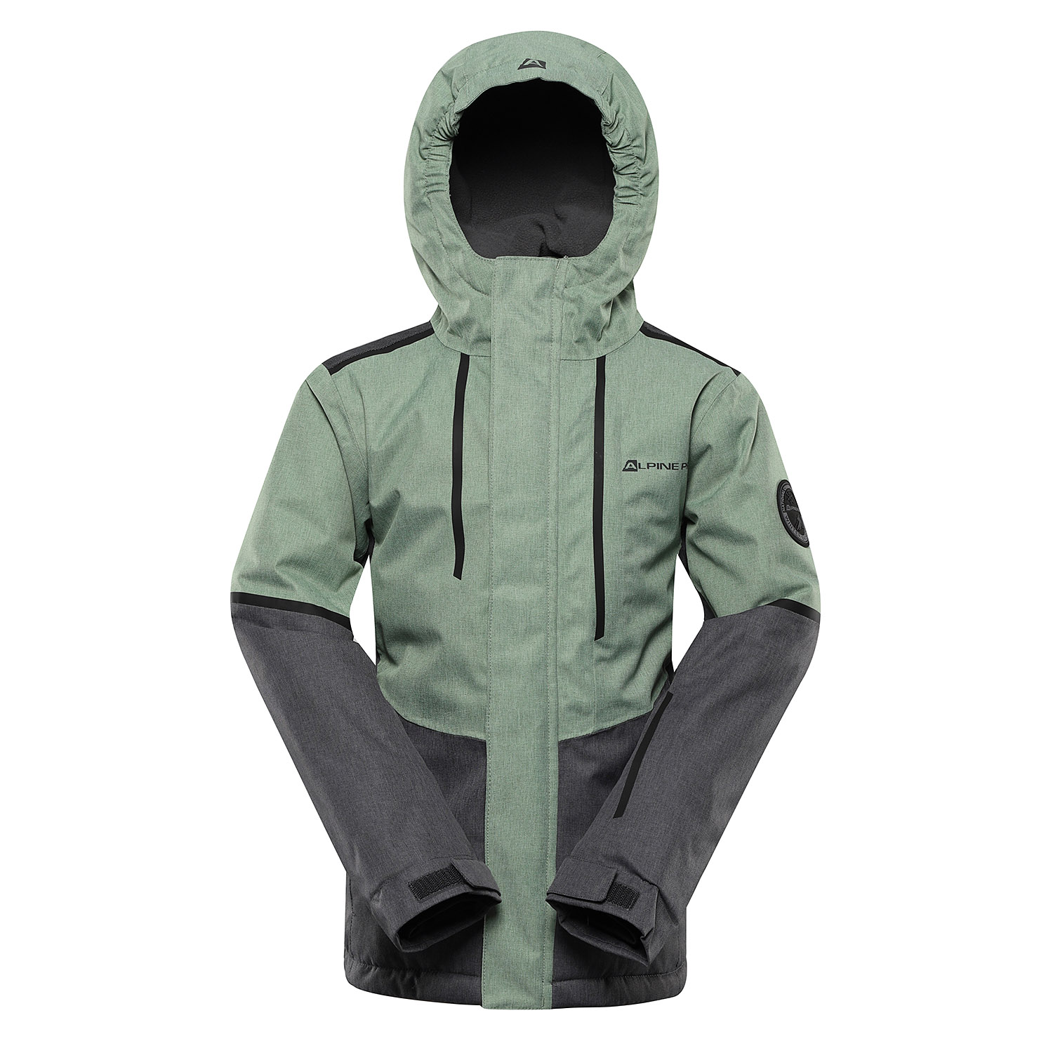 Children's ski jacket with ptx membrane ALPINE PRO ZARIBO loden frost