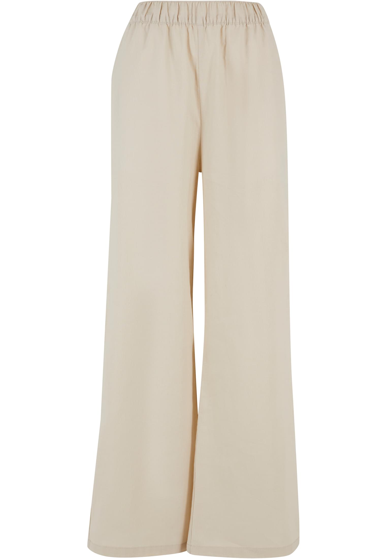 Women's wide-leg trousers - cream