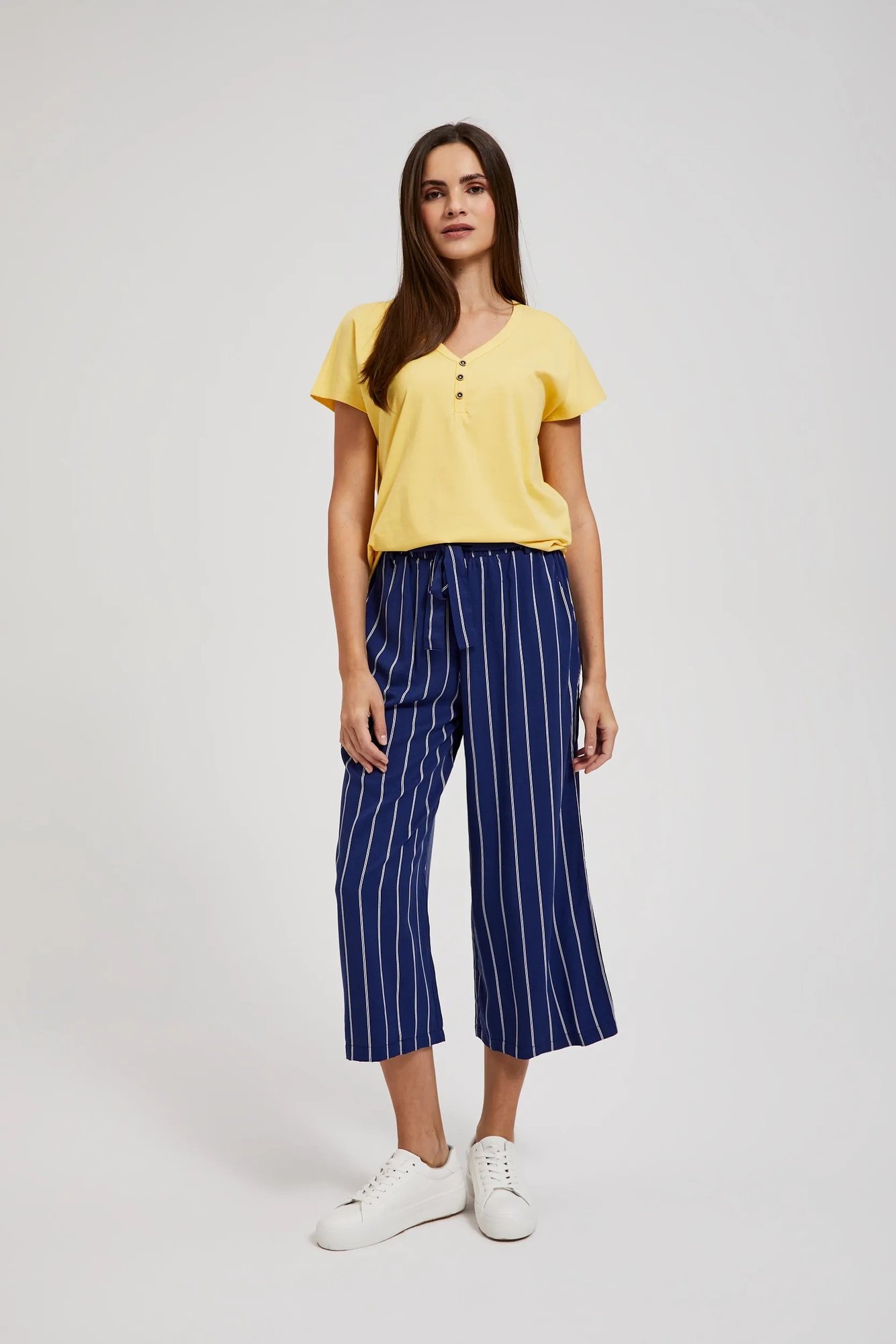 Women's blouse with buttons MOODO - yellow