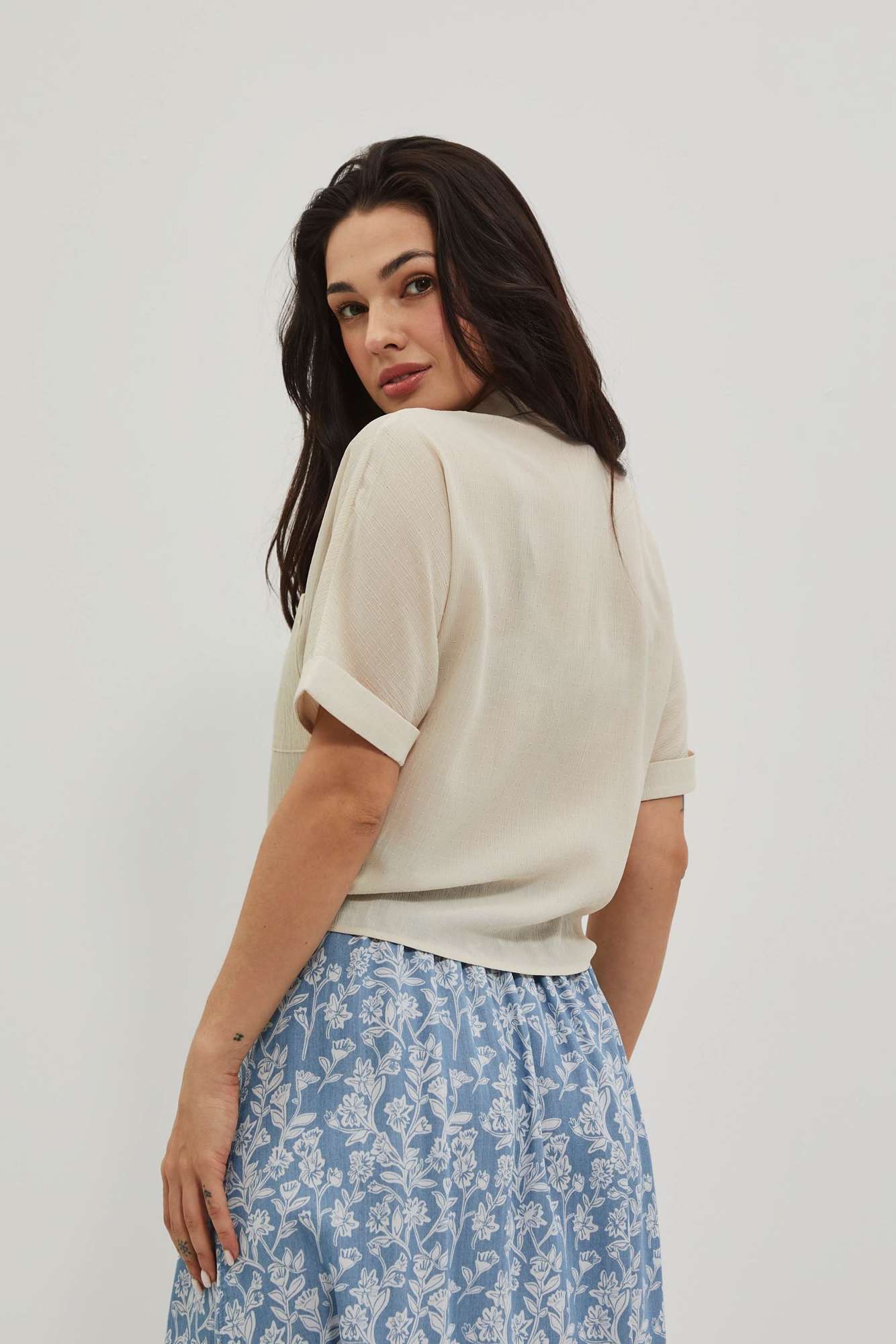 WOMEN'S SHIRT L-KO-4041 L.Beige