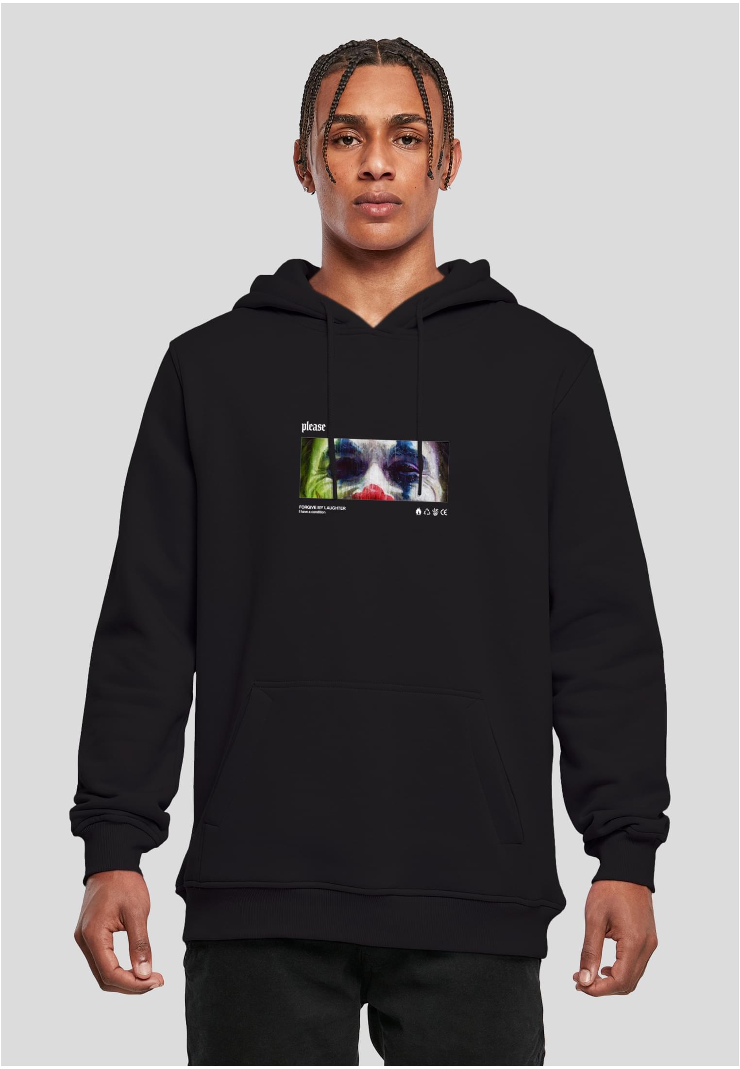 Men's sweatshirt Please Hoody black