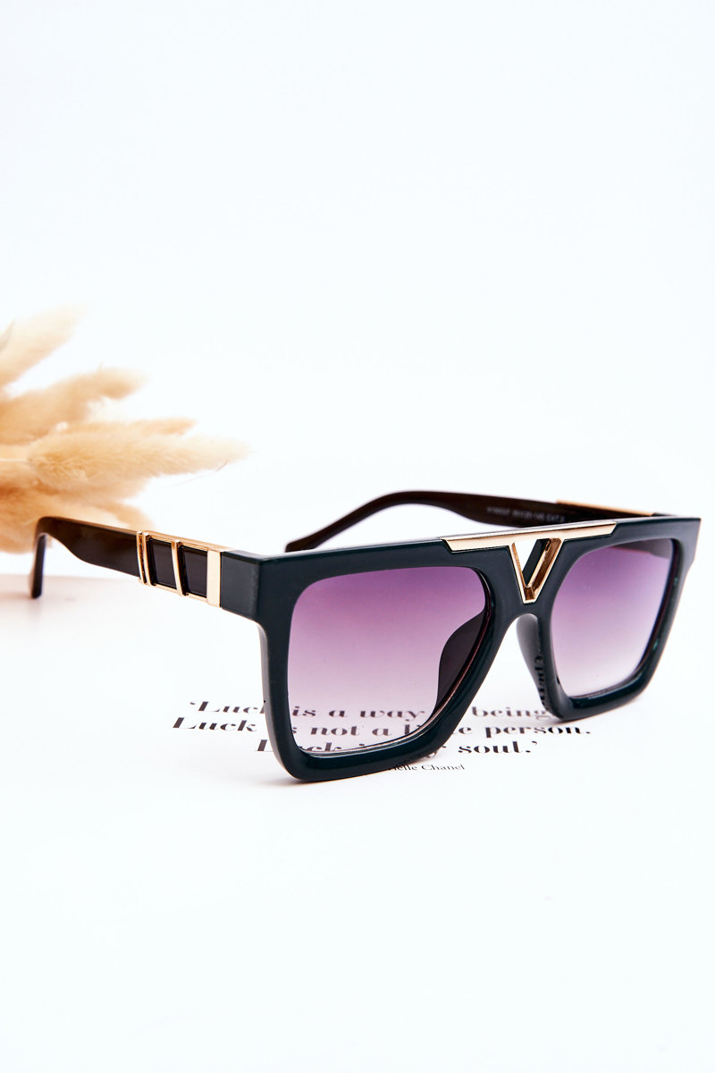 Women's Sunglasses V130037 Black and Green