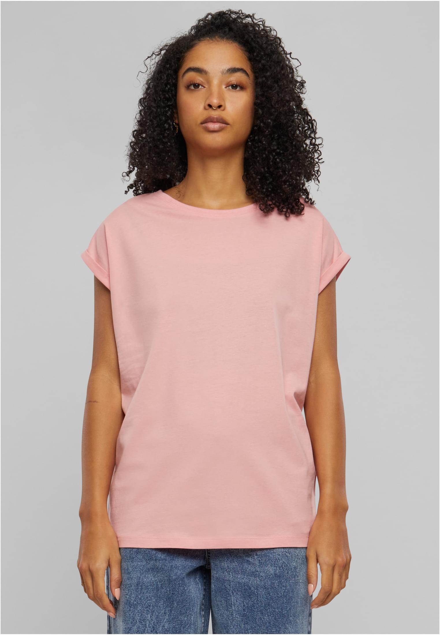 Dámské Tričko Extended Shoulder Tee - Růžové