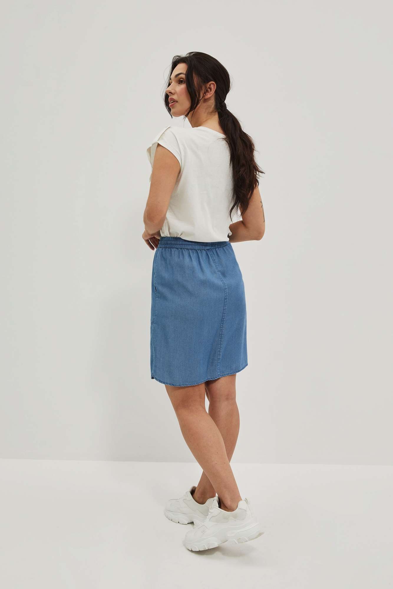 WOMEN&#039;S SKIRT L-SC-4005 BLUE