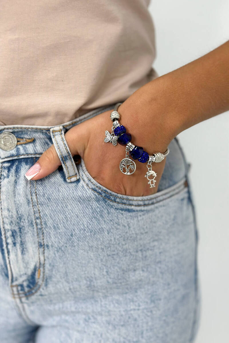 Blue Cornflower Bracelet