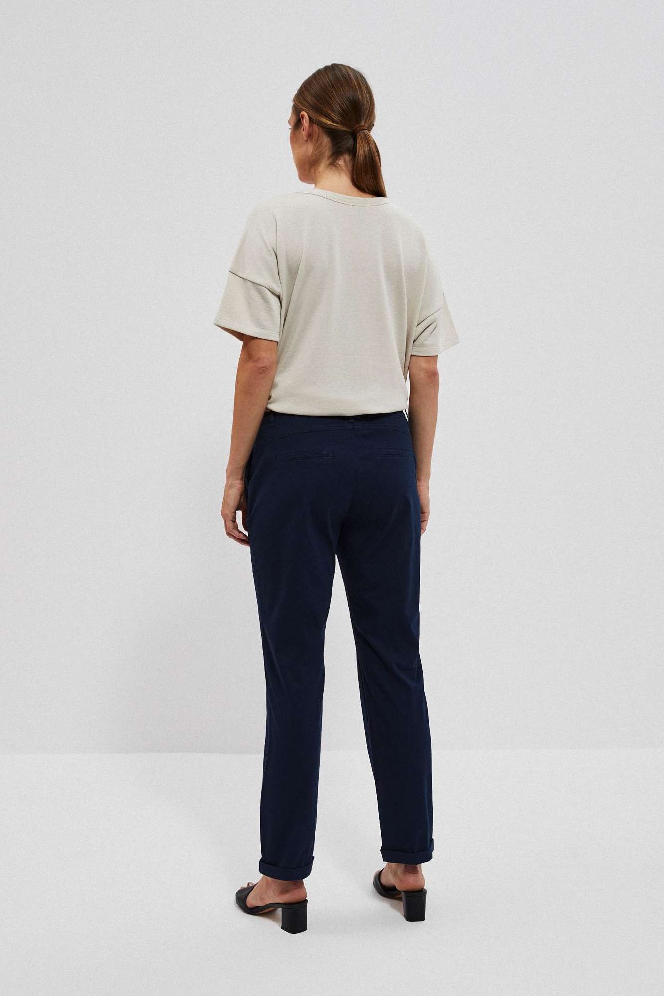 Marisse Women's Trousers L-Sp-4014 Navy