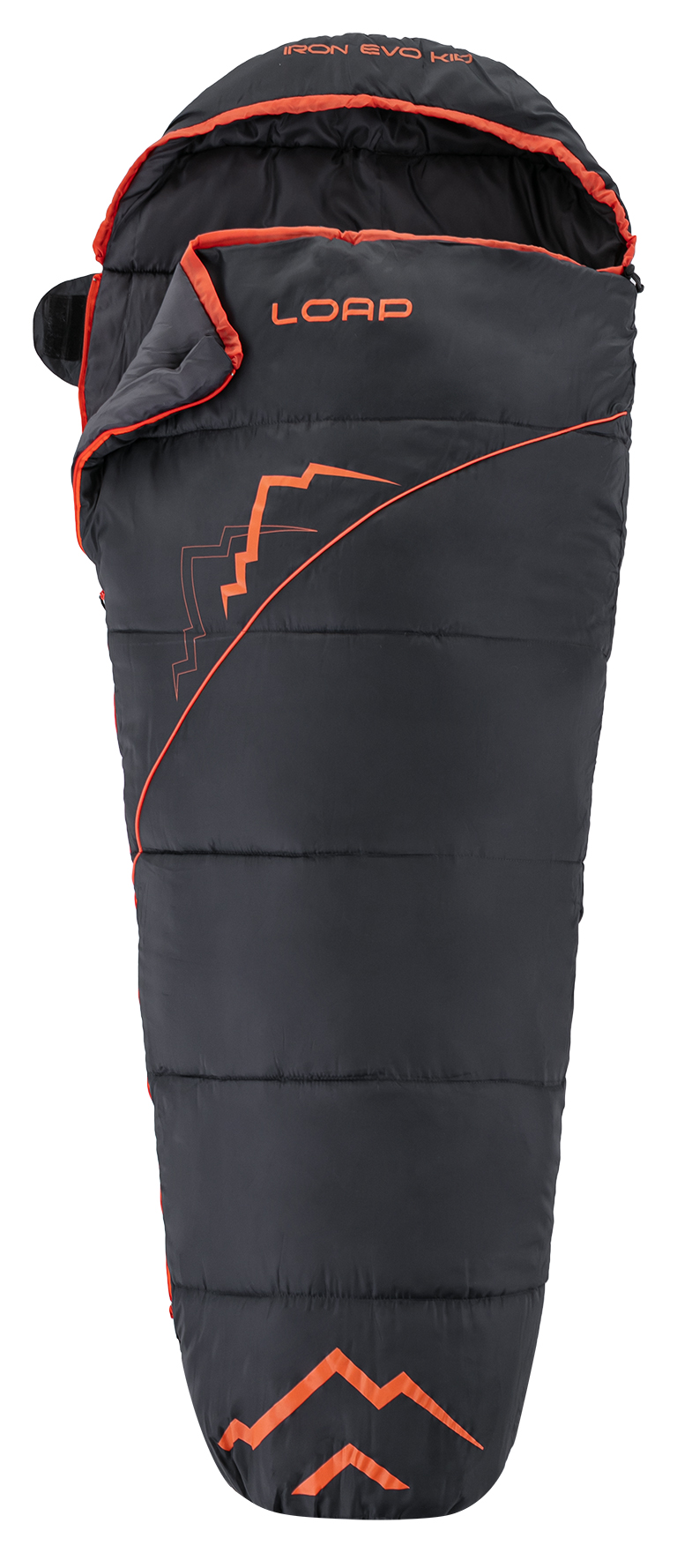 Baby Mummy Sleeping Bag LOAP IRON EVO KID Black/Orange