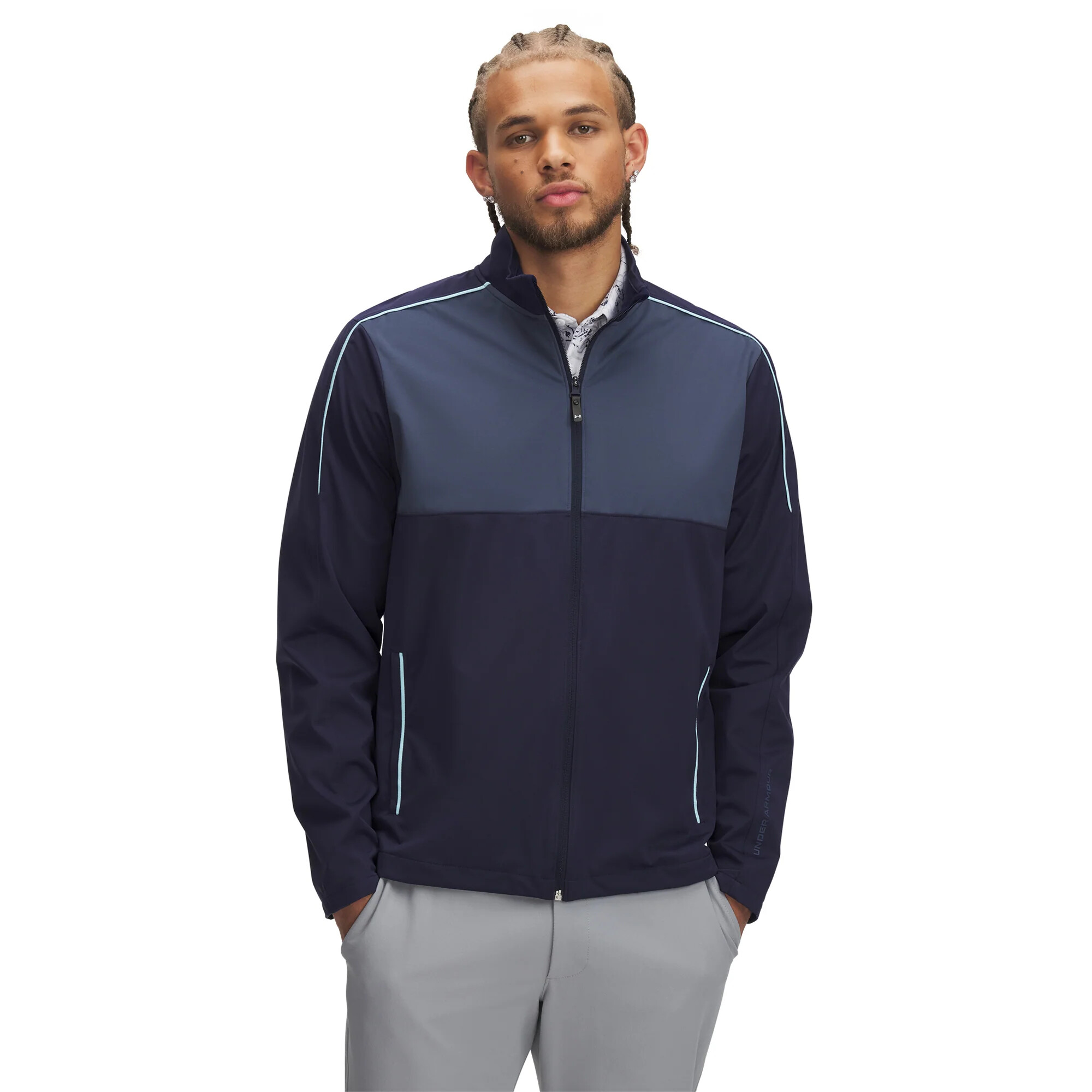 Mens Under Armour Drive Wind Full Zip Sweatshirt