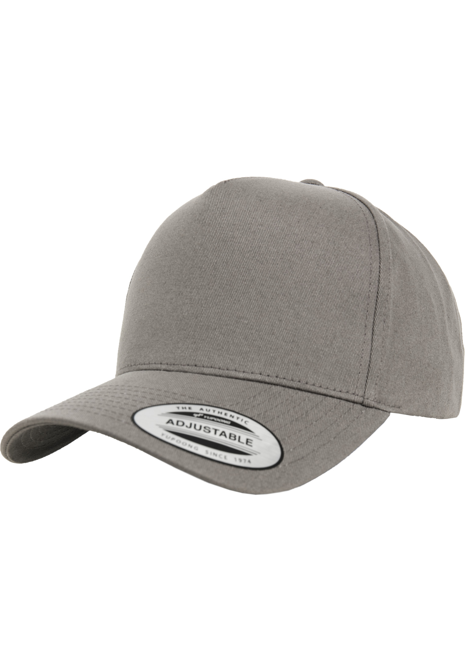 5-Panel Curved Classic Snapback Grey