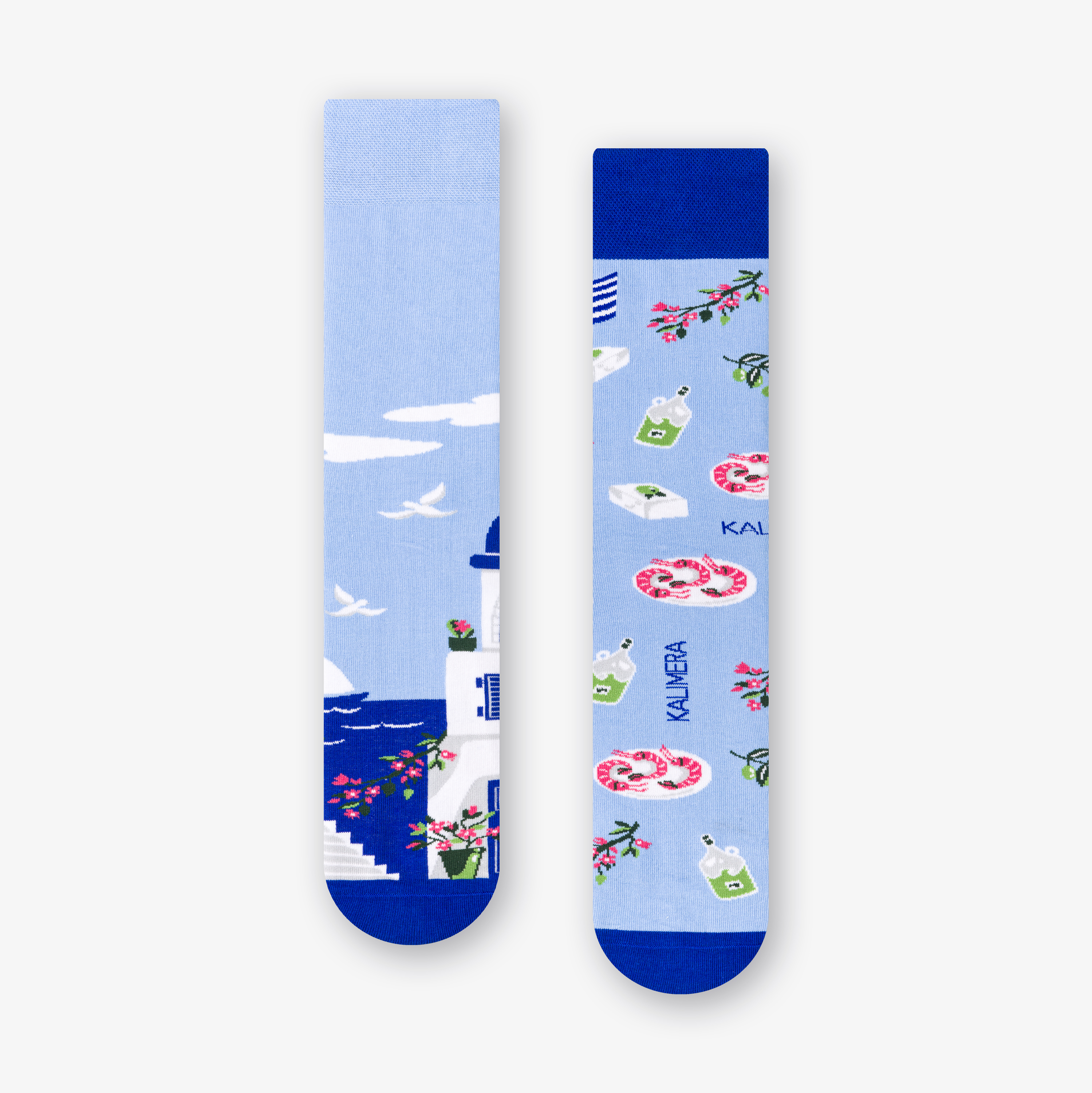 Levně Ponožky Santorini 078-A063 Modrá Modrá
