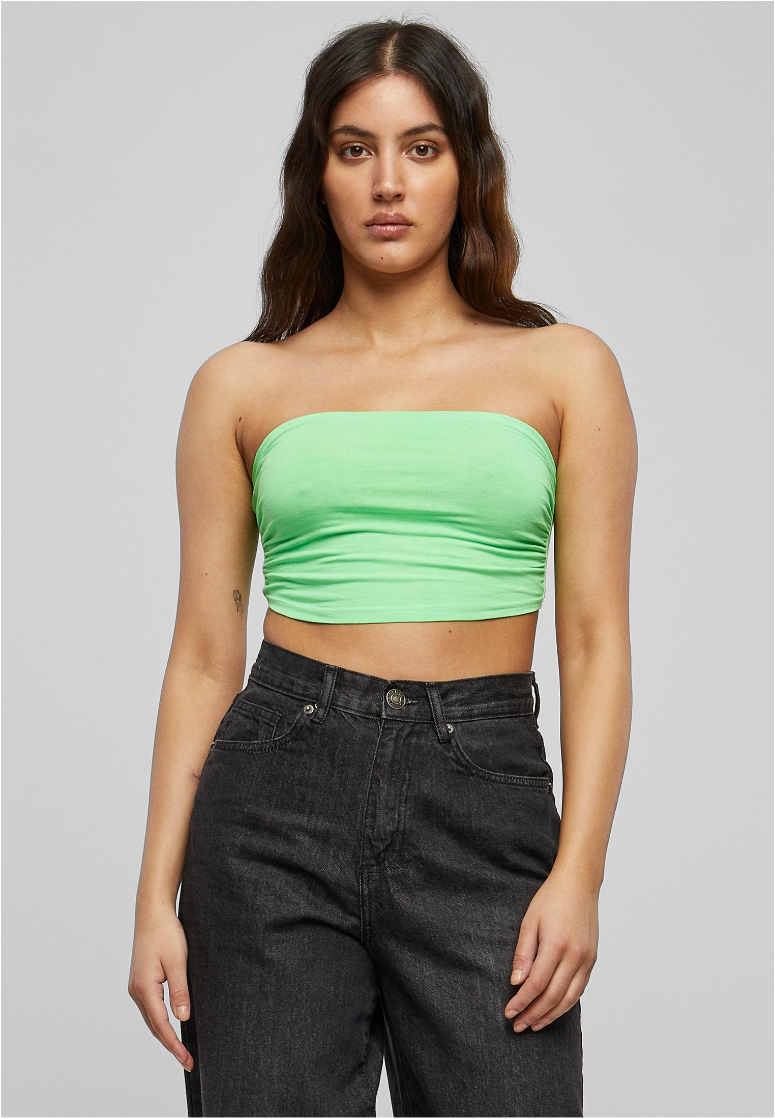 Women's Neon Bandeau Top Neongreen