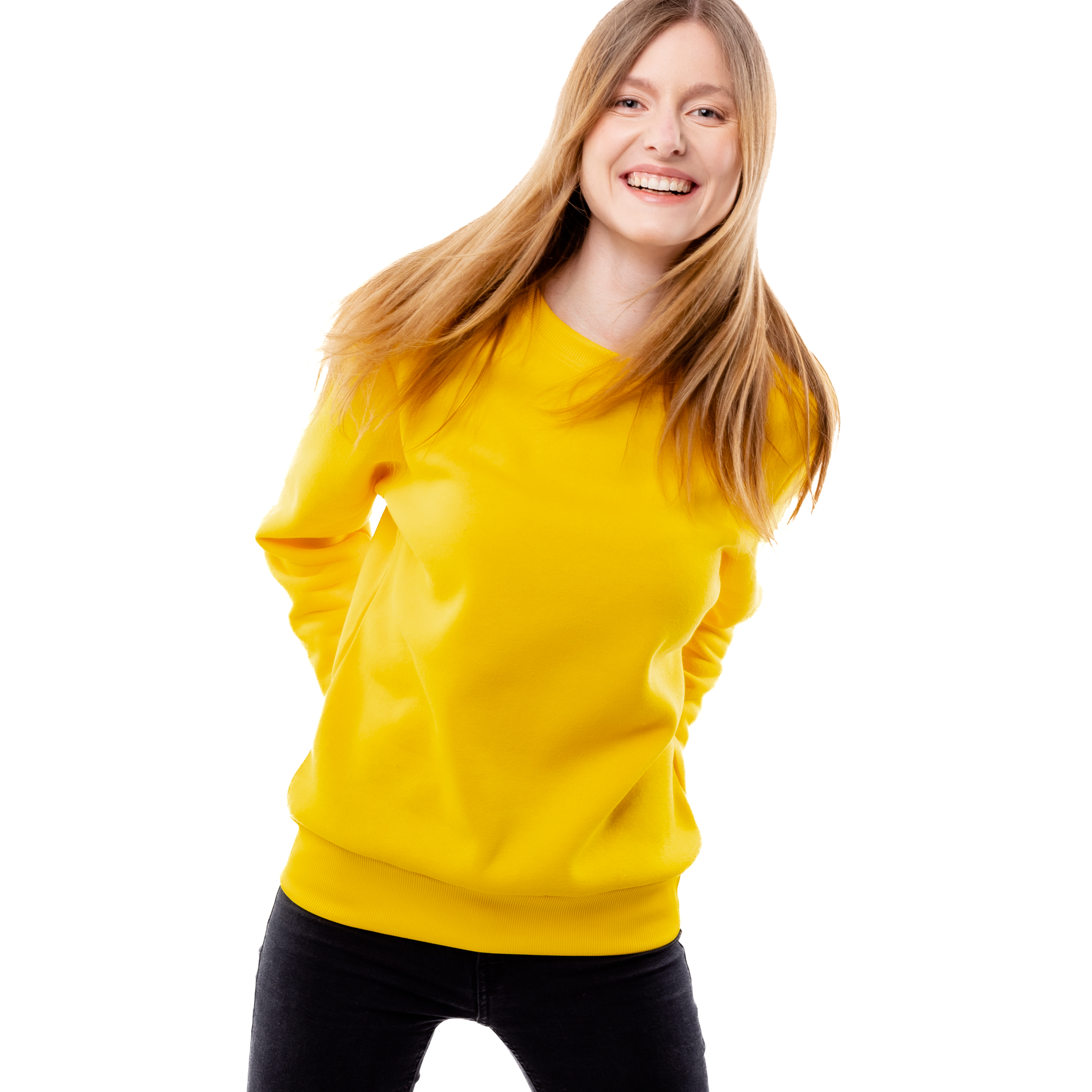 Women&#039;s sweatshirt GLANO - yellow
