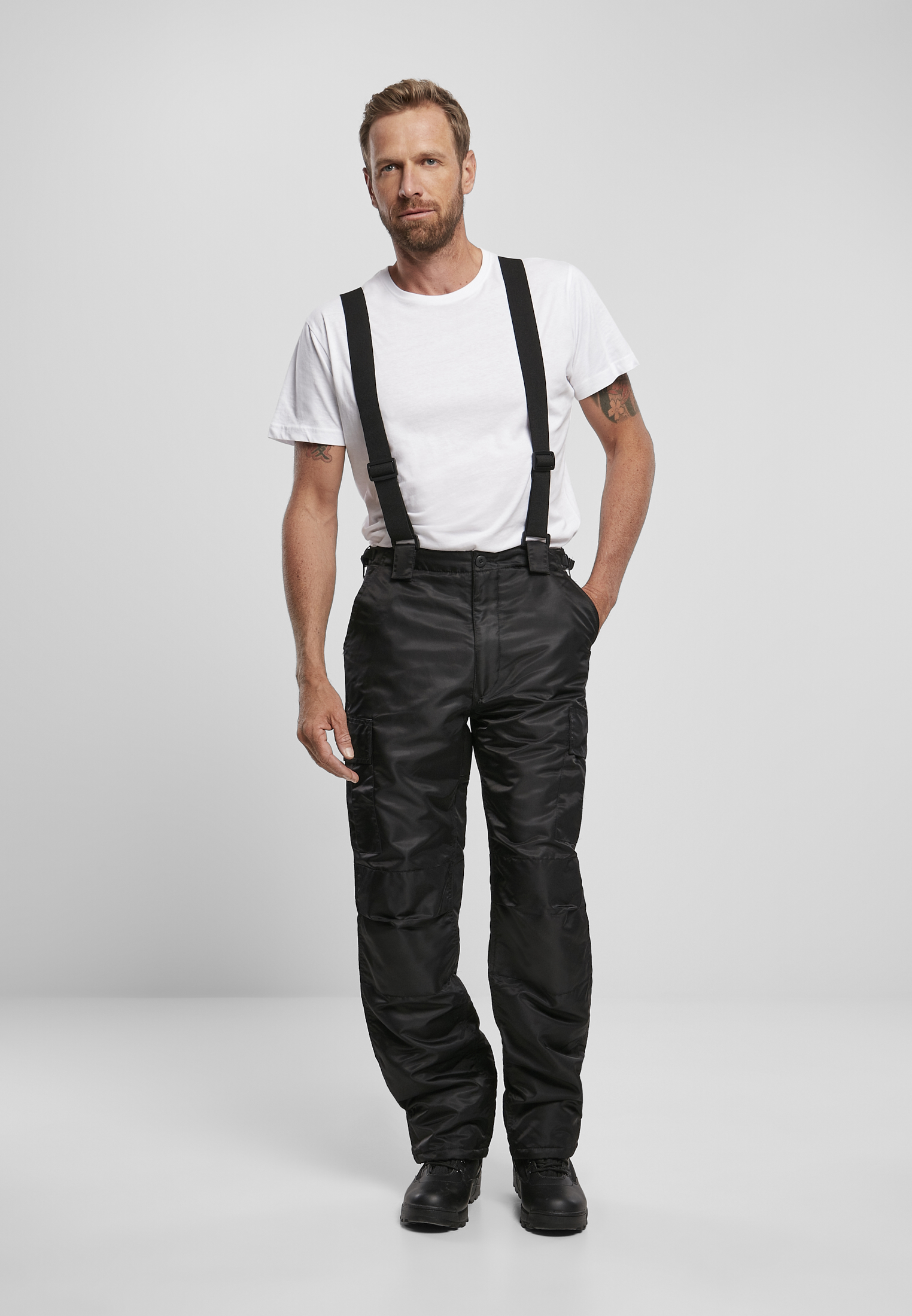 Thermal Dungarees Black