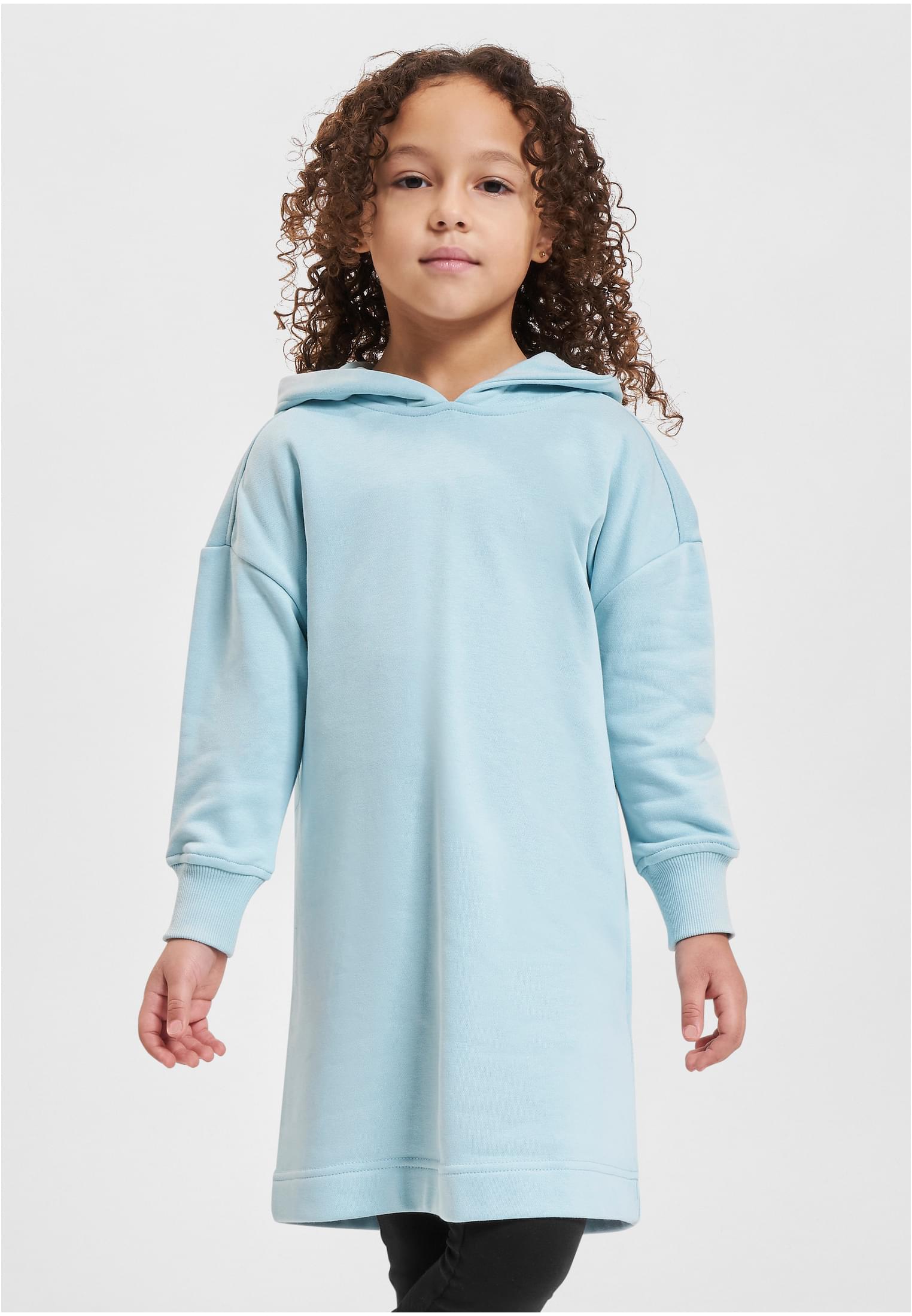 Girls Oversized Terry Hoody Ocean Blue Dress