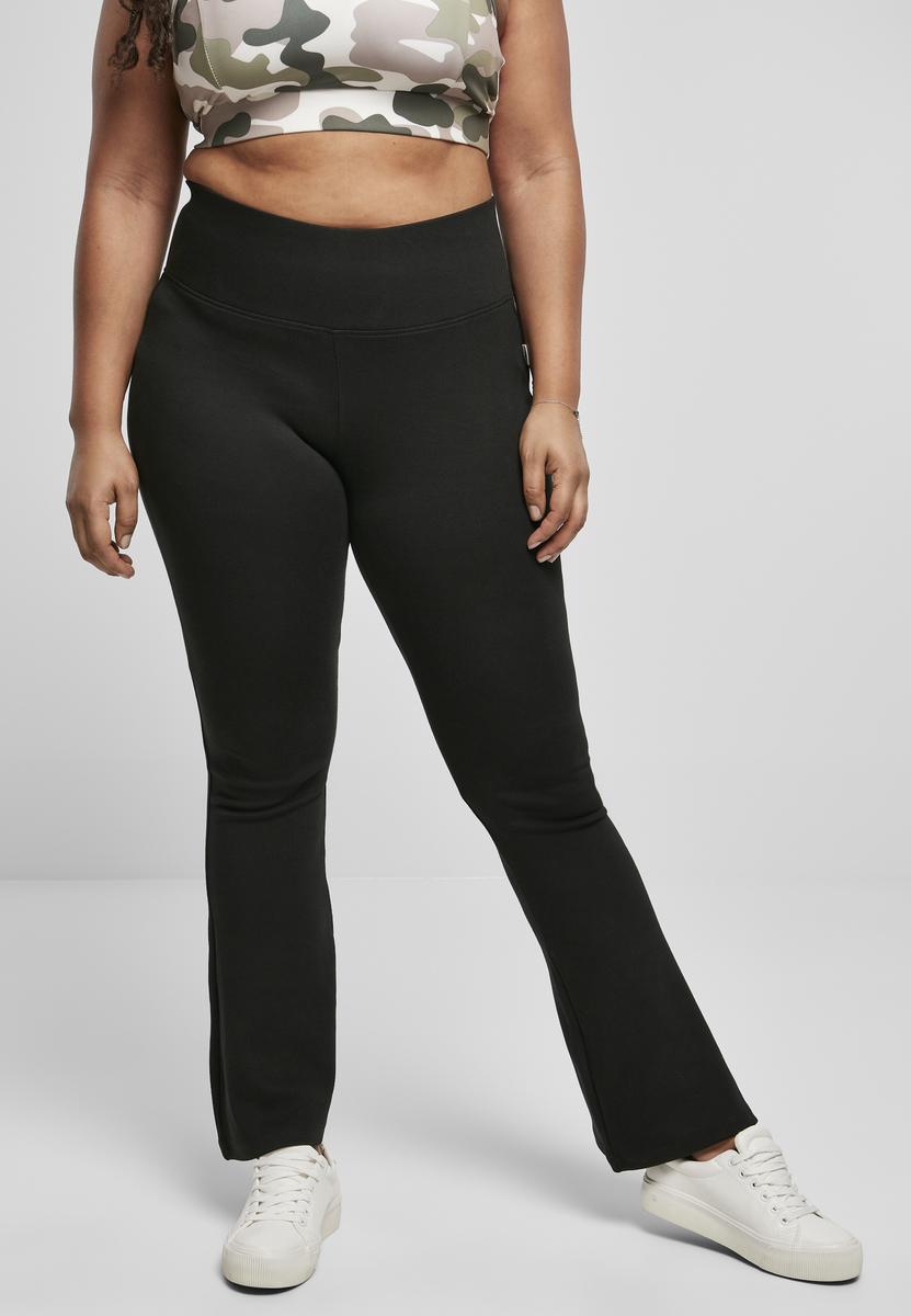 Women's Organic Interlock Bootcut Leggings - Black